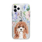 Personalised Cavapoo Apple iPhone 11 Pro Max in Silver with Bumper Case