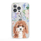 Personalised Cavapoo iPhone 13 Pro Clear Bumper Case