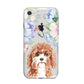 Personalised Cavapoo iPhone 8 Bumper Case on Silver iPhone