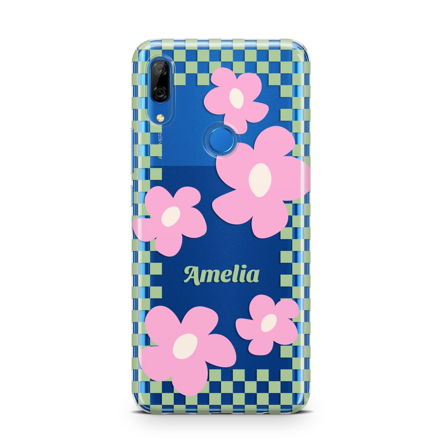 Personalised Check Floral Huawei P Smart Z