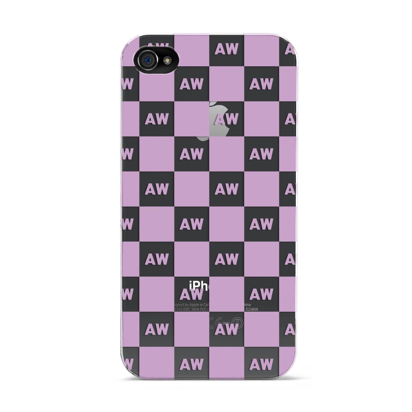 Personalised Check Grid Apple iPhone 4s Case