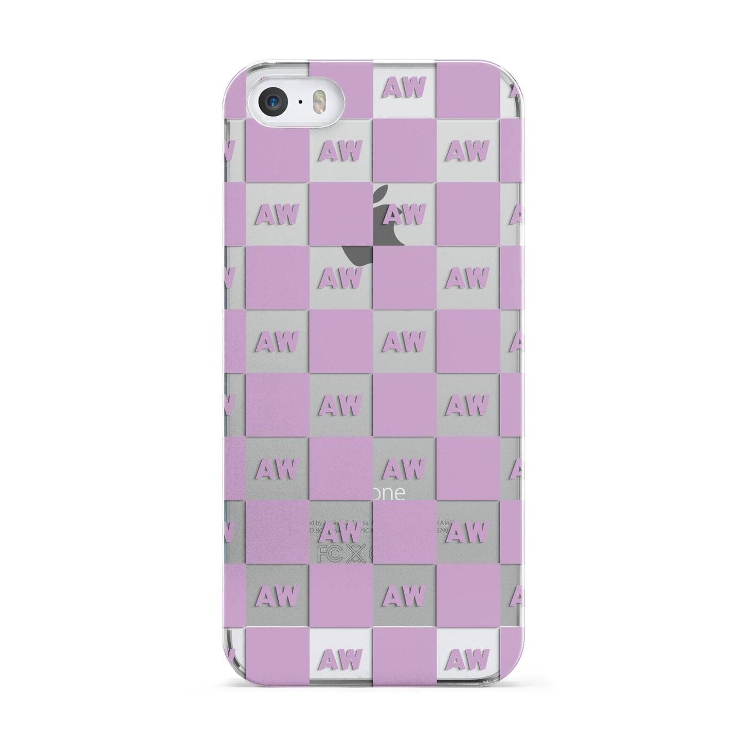 Personalised Check Grid Apple iPhone 5 Case