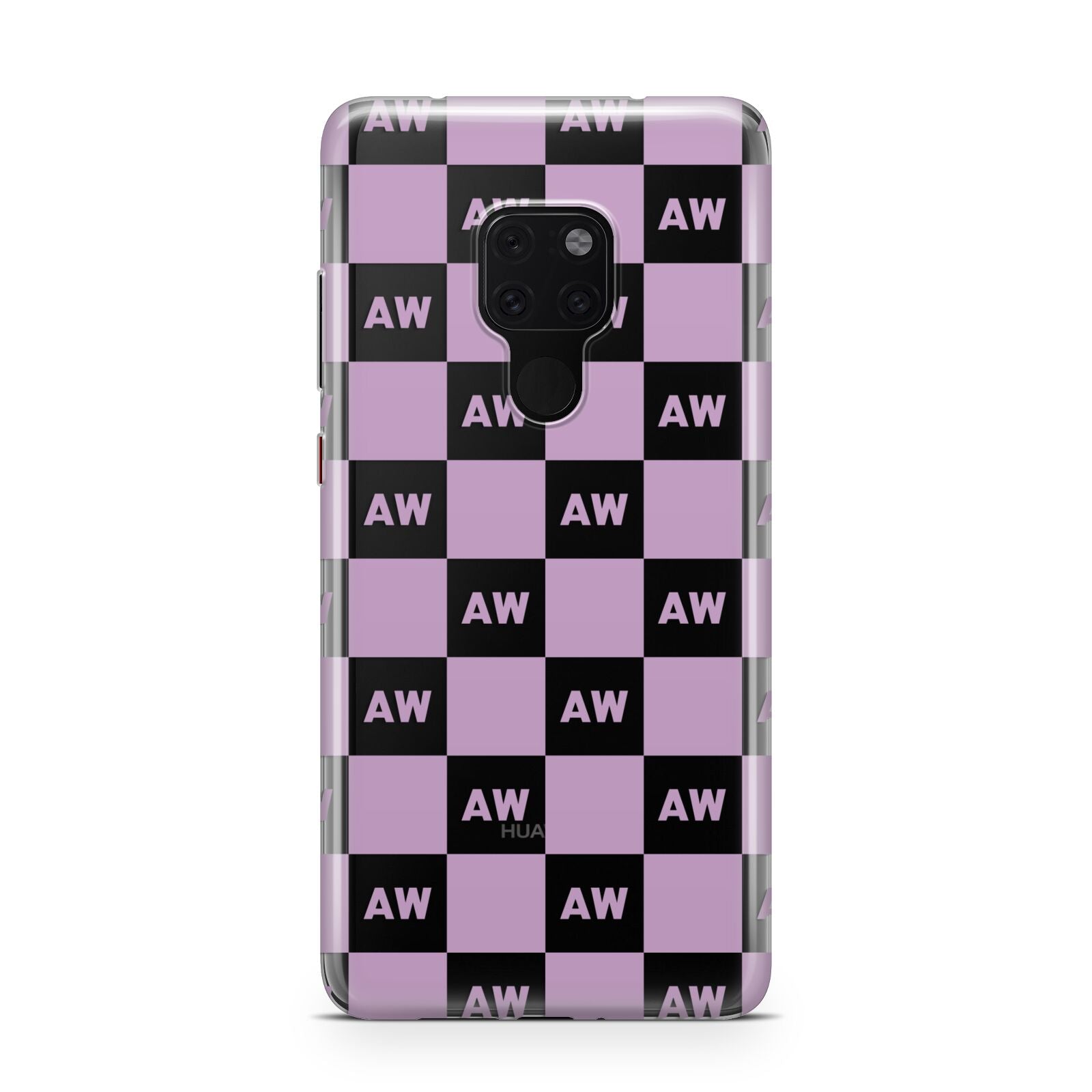 Personalised Check Grid Huawei Mate 20 Phone Case