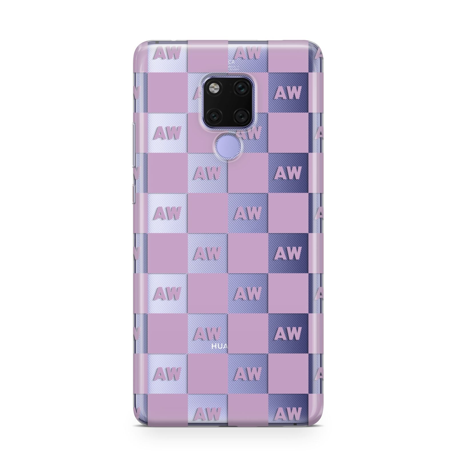 Personalised Check Grid Huawei Mate 20X Phone Case