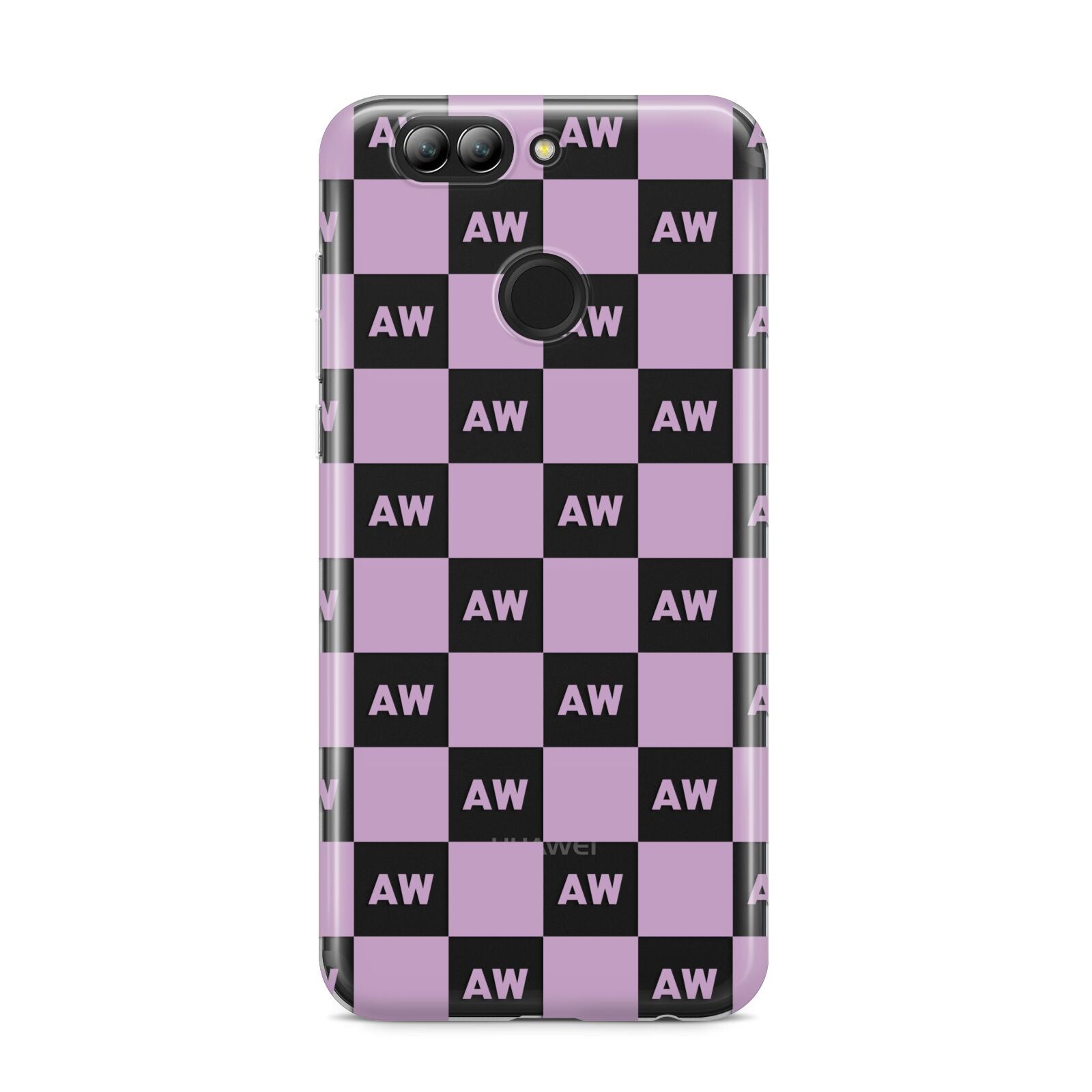 Personalised Check Grid Huawei Nova 2s Phone Case