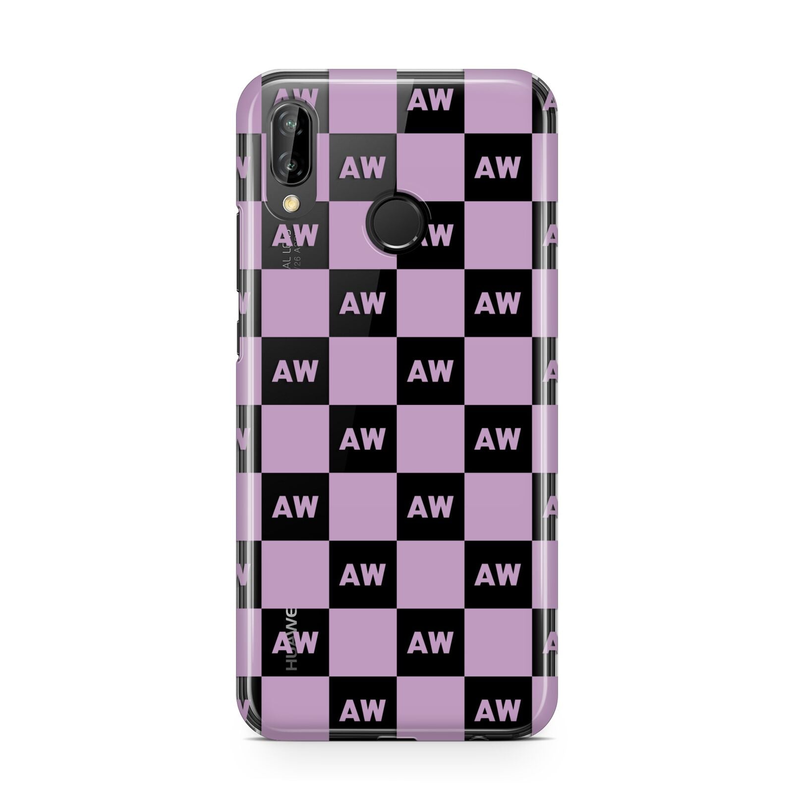 Personalised Check Grid Huawei P20 Lite Phone Case