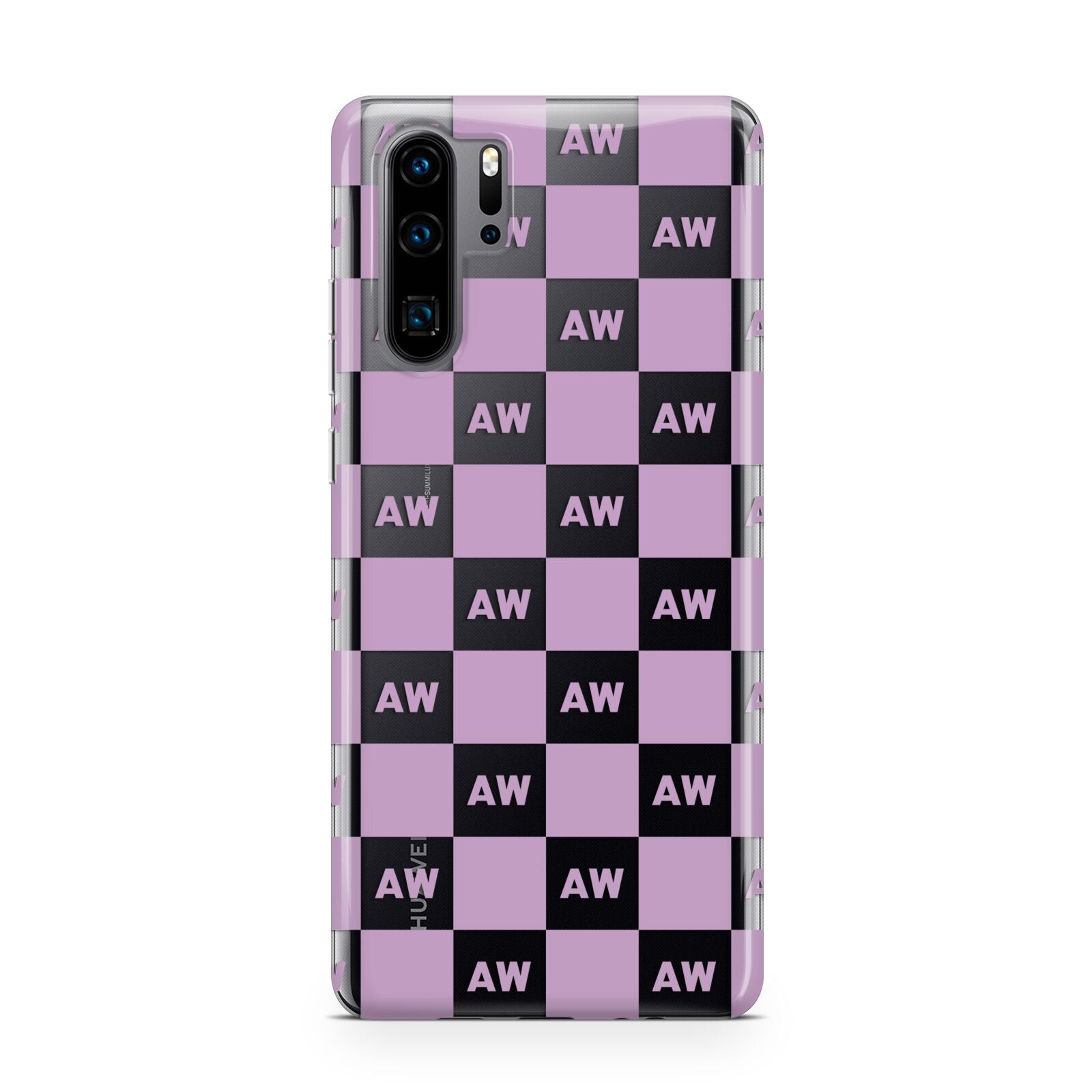 Personalised Check Grid Huawei P30 Pro Phone Case