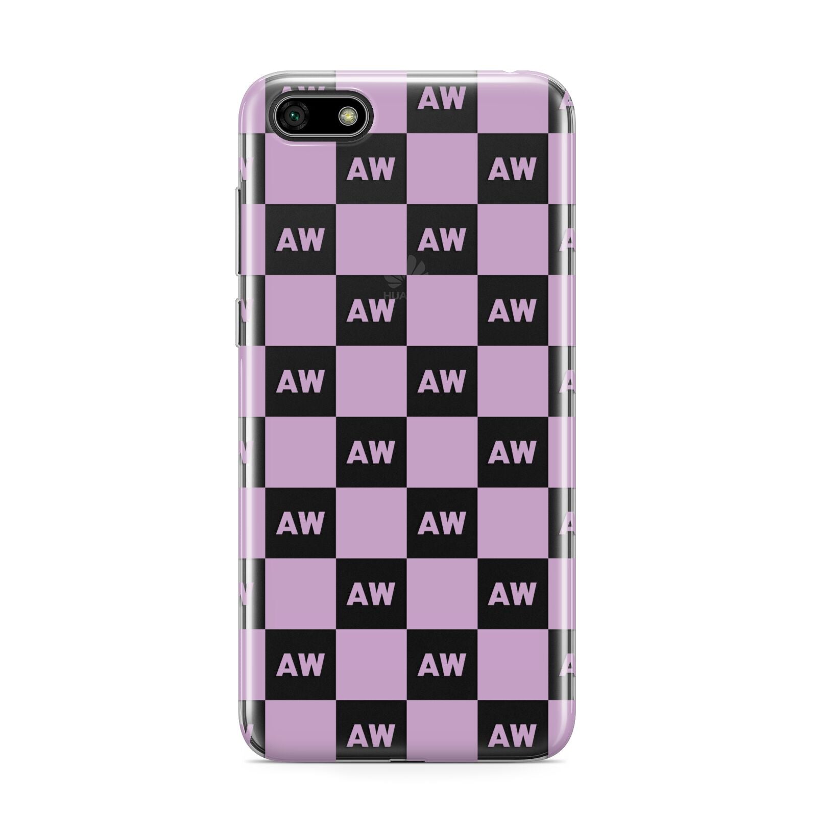 Personalised Check Grid Huawei Y5 Prime 2018 Phone Case