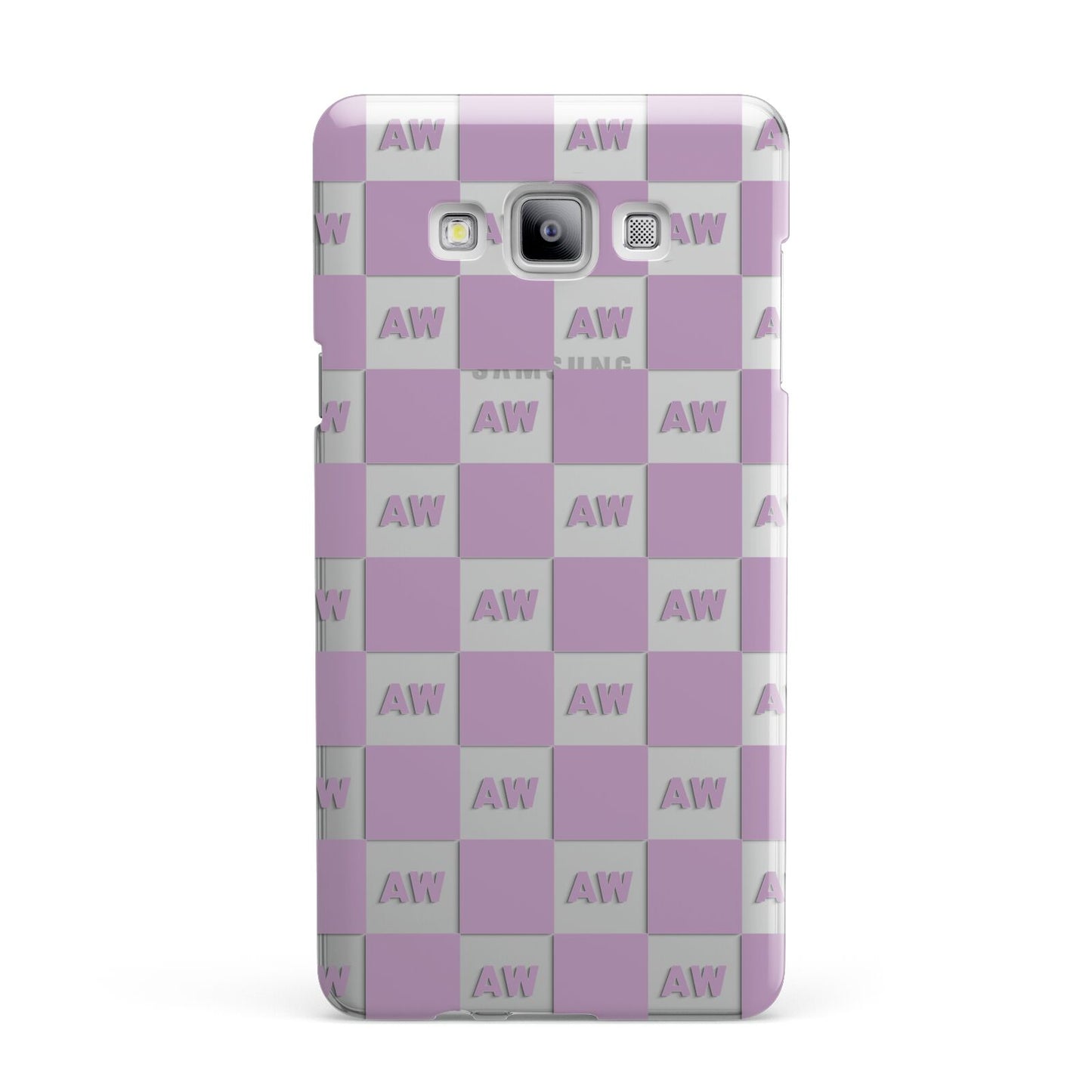 Personalised Check Grid Samsung Galaxy A7 2015 Case