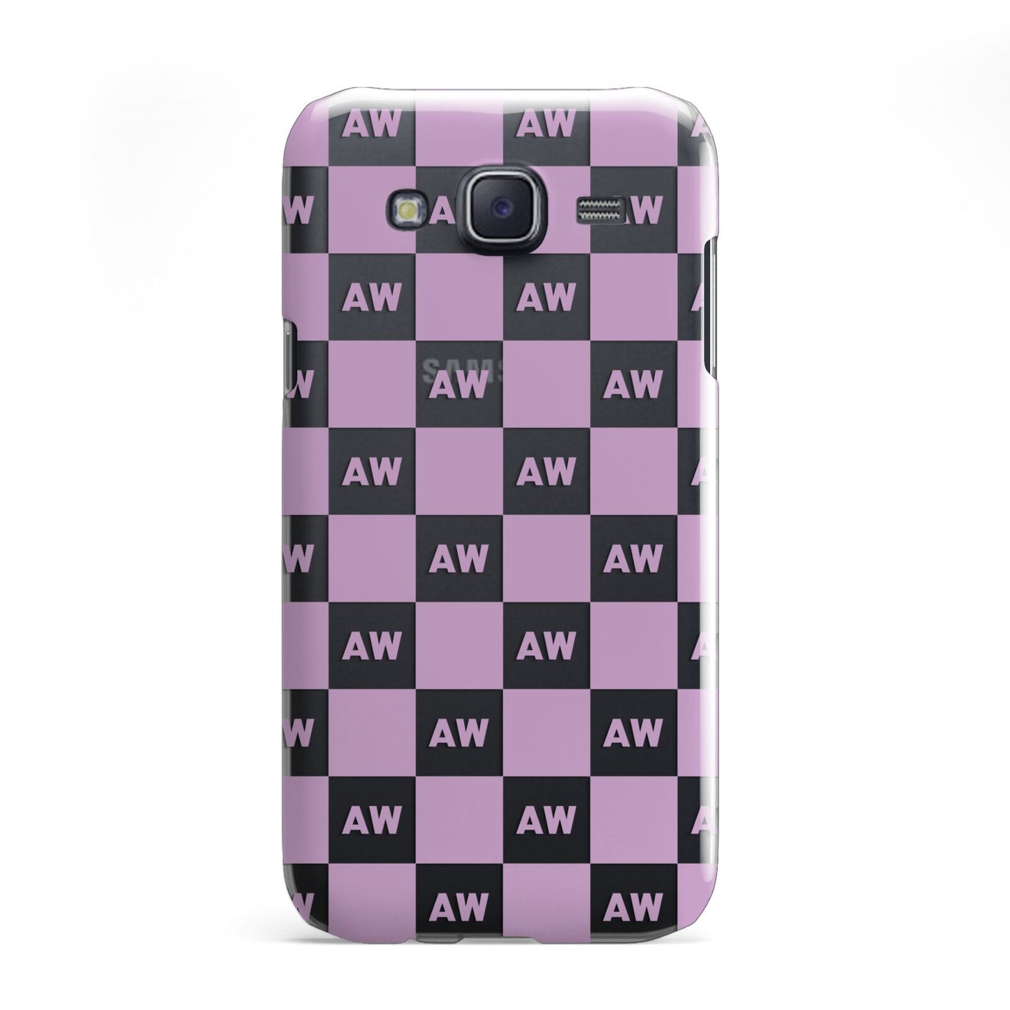 Personalised Check Grid Samsung Galaxy J5 Case