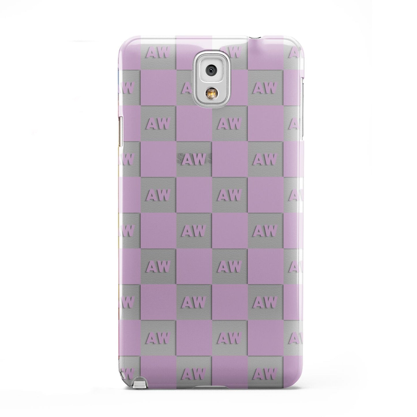 Personalised Check Grid Samsung Galaxy Note 3 Case