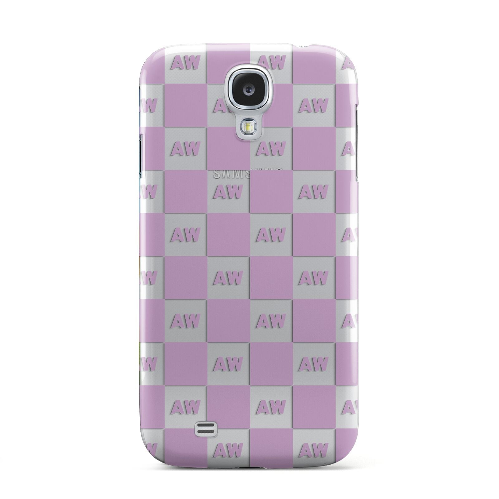 Personalised Check Grid Samsung Galaxy S4 Case