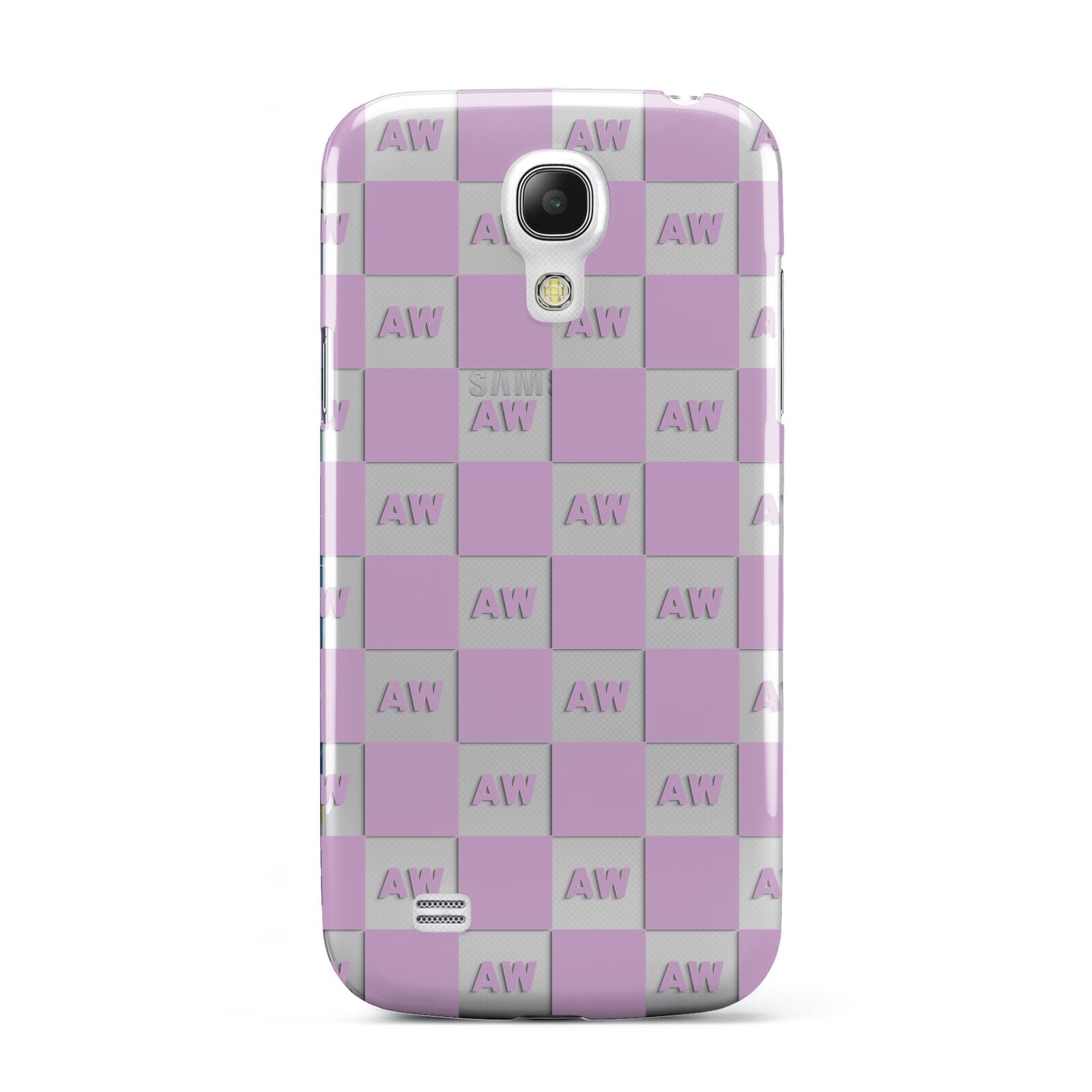 Personalised Check Grid Samsung Galaxy S4 Mini Case