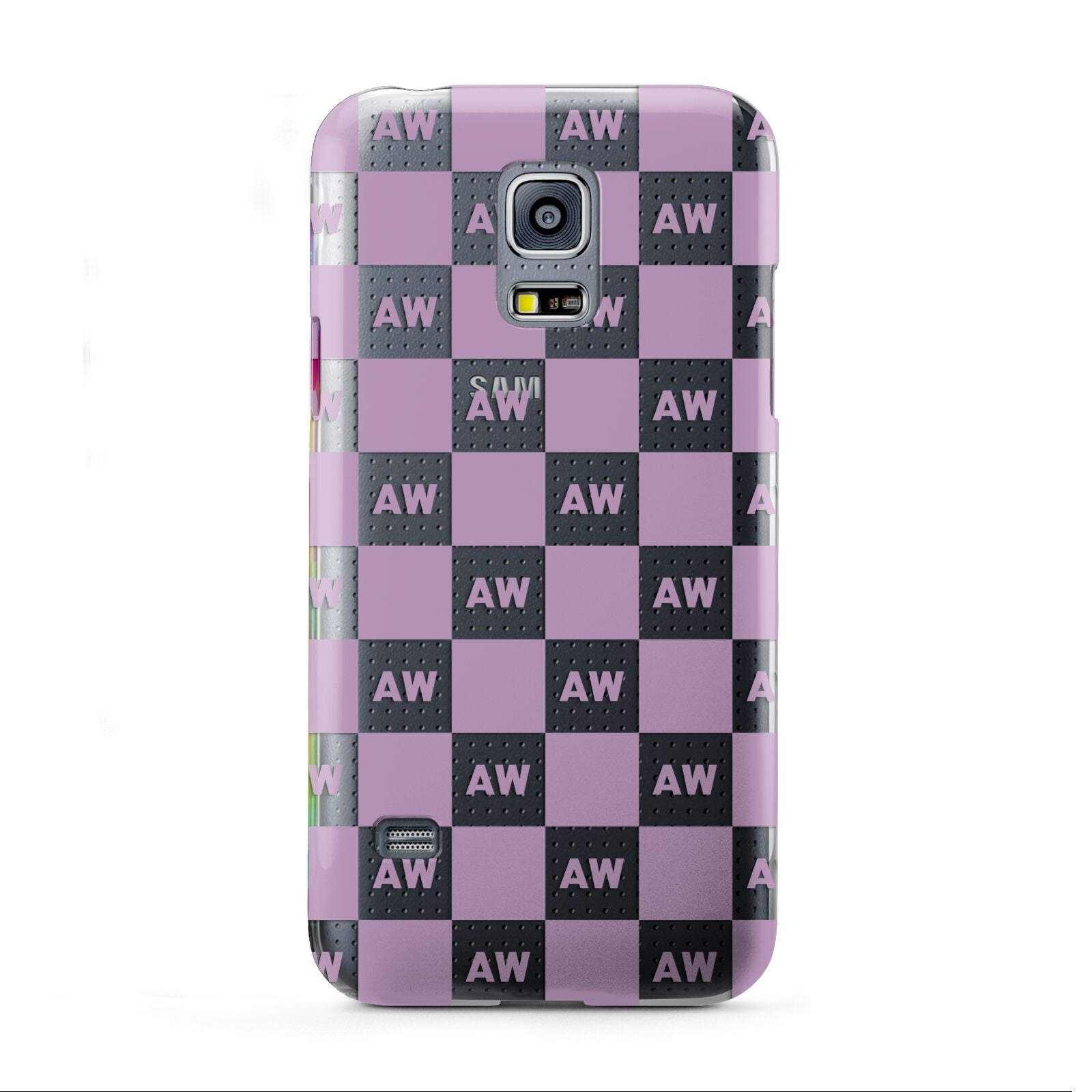 Personalised Check Grid Samsung Galaxy S5 Mini Case