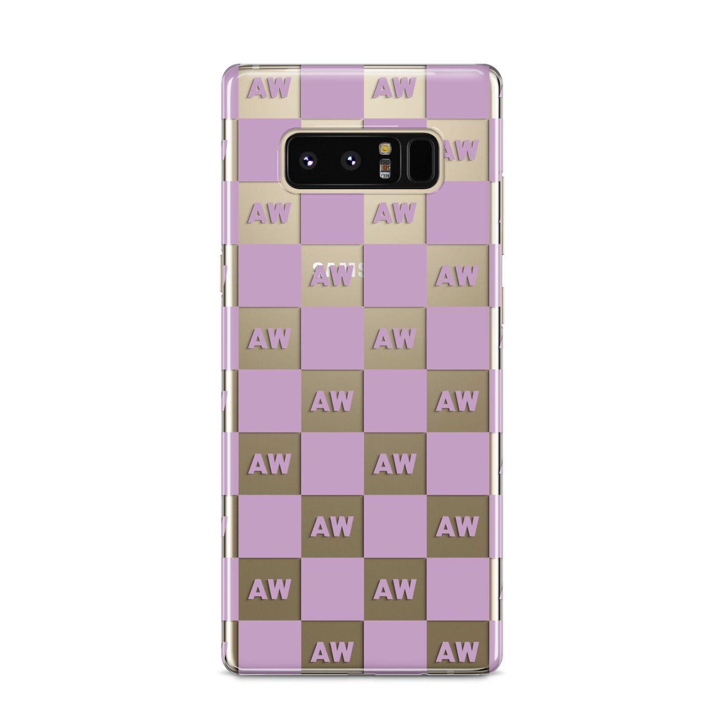 Personalised Check Grid Samsung Galaxy S8 Case