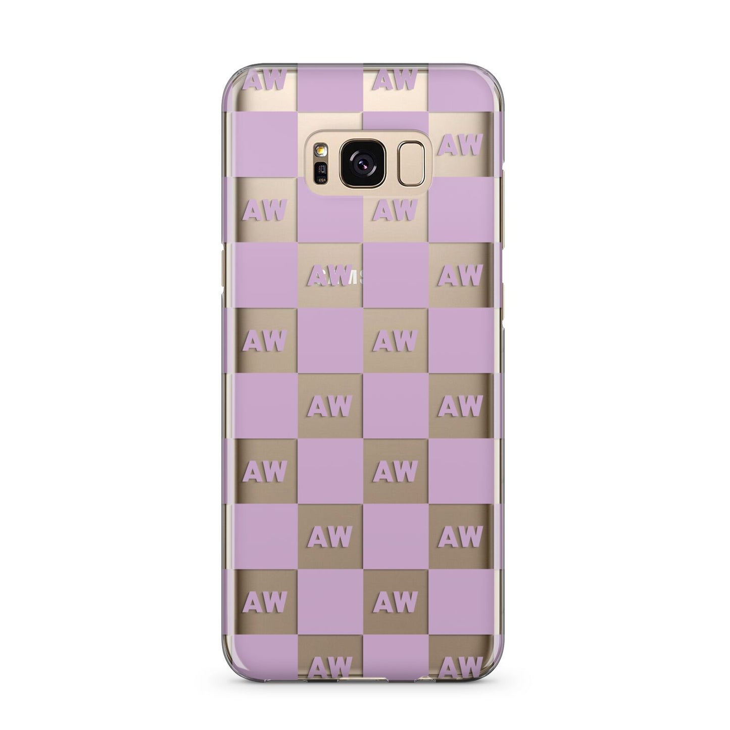 Personalised Check Grid Samsung Galaxy S8 Plus Case
