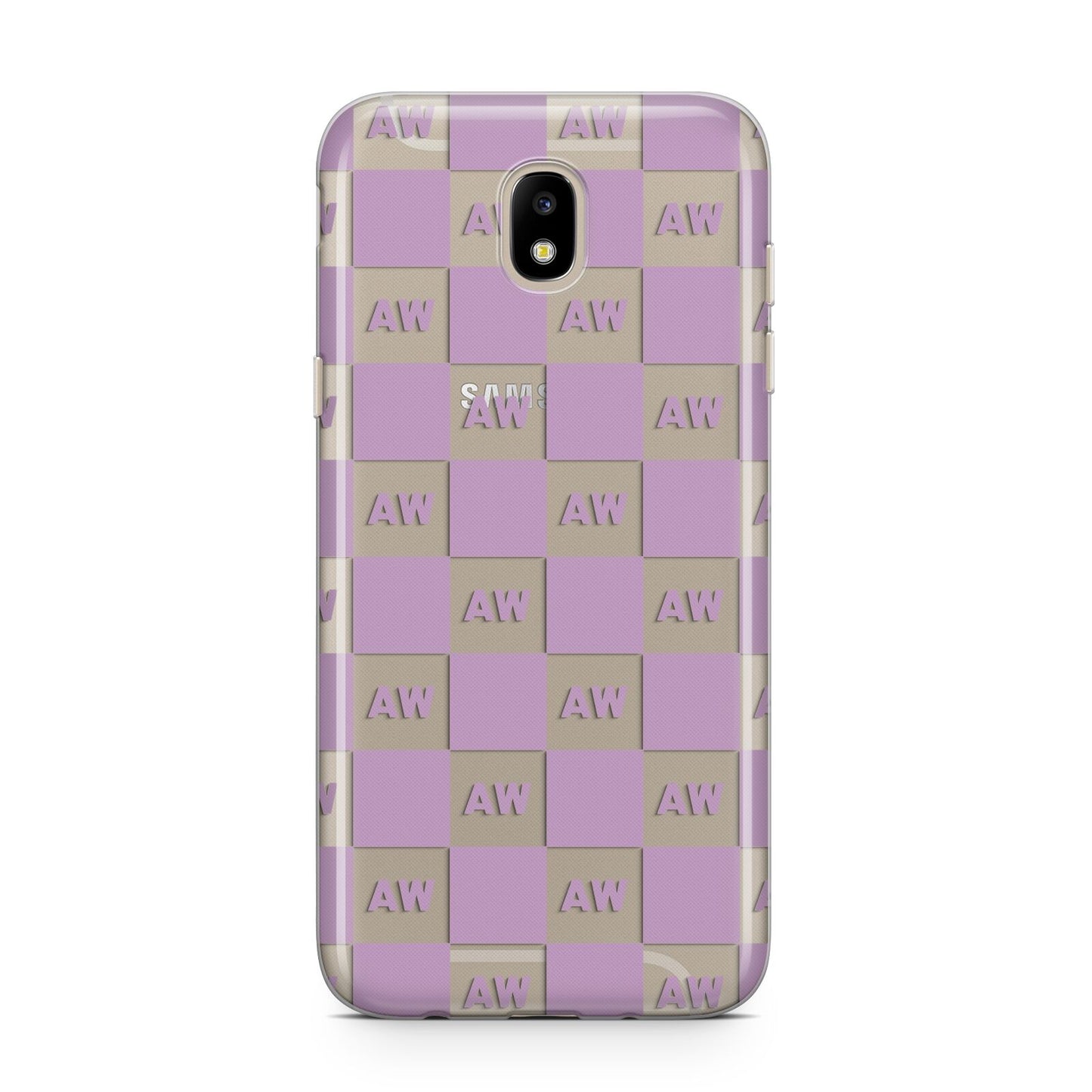 Personalised Check Grid Samsung J5 2017 Case