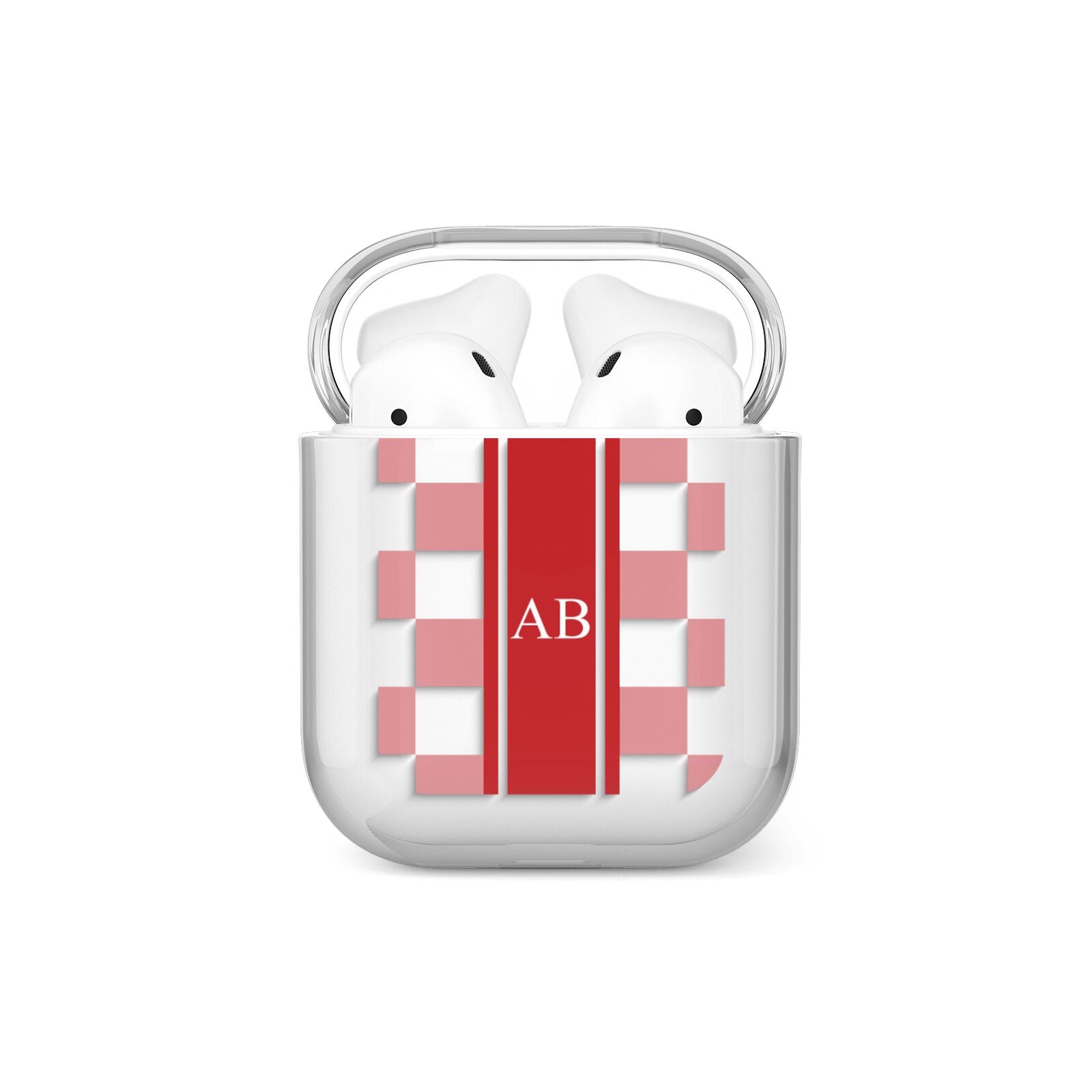 Personalised Checkered AirPods Case