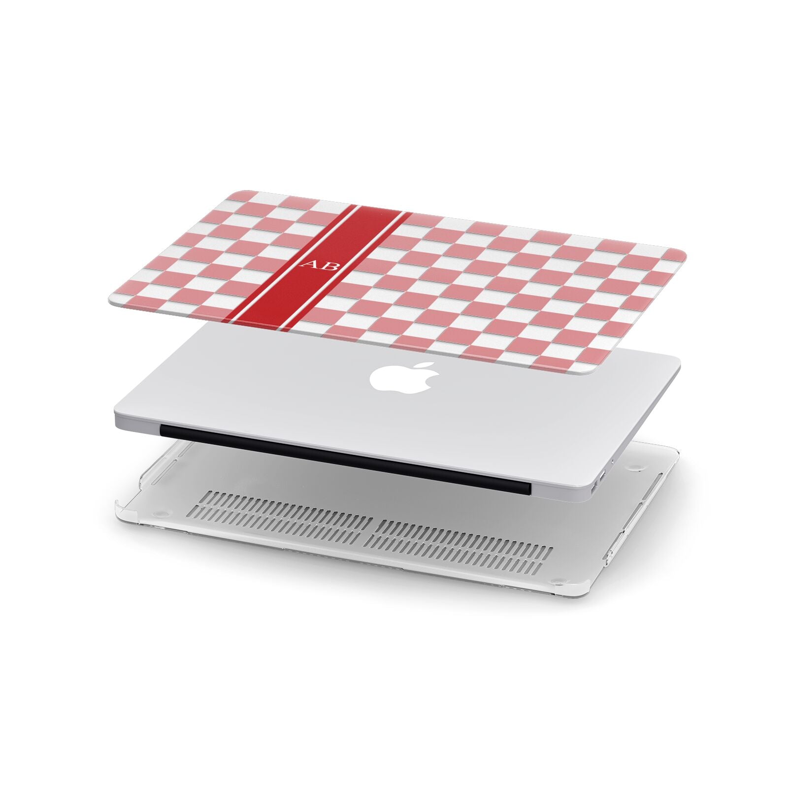 Personalised Checkered Apple MacBook Case in Detail