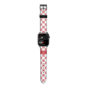 Personalised Checkered Watch Strap