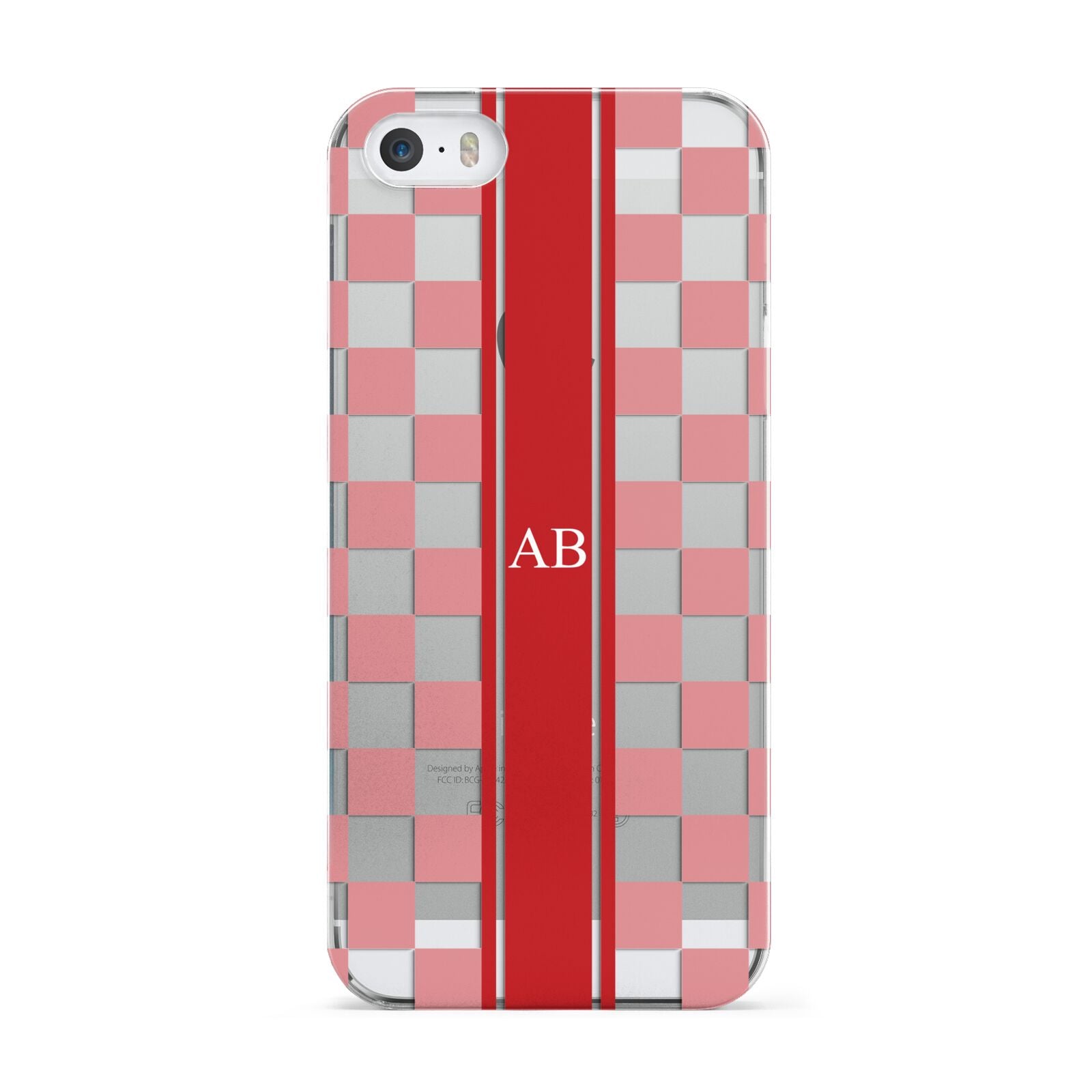 Personalised Checkered Apple iPhone 5 Case