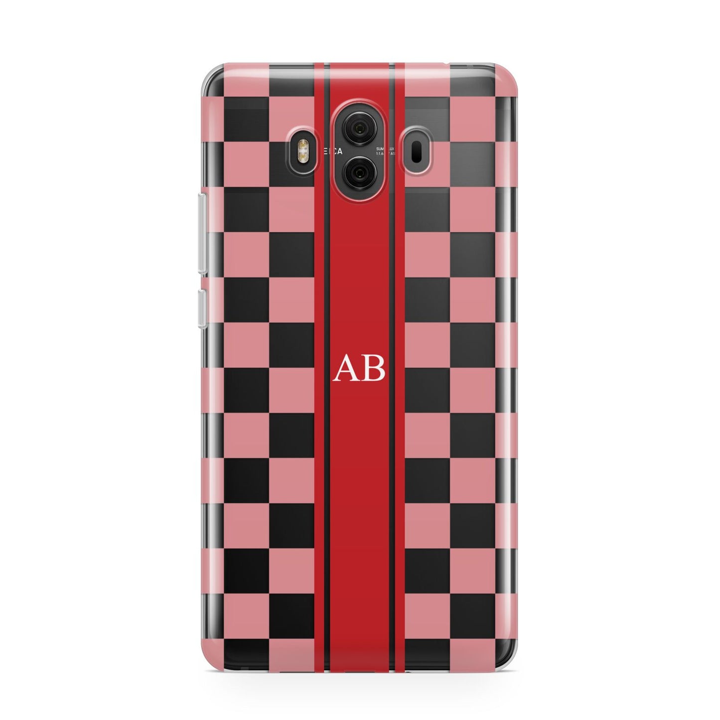 Personalised Checkered Huawei Mate 10 Protective Phone Case