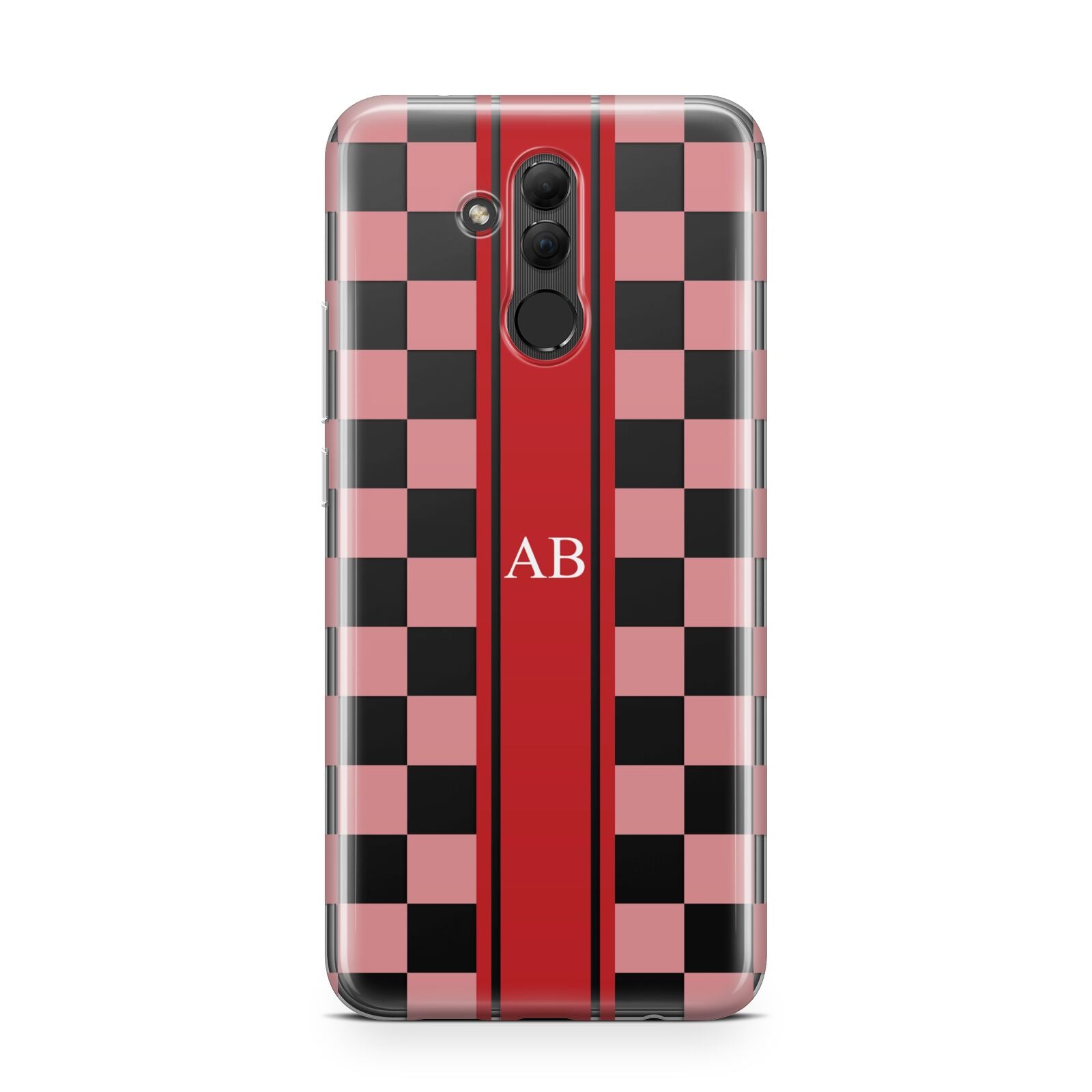 Personalised Checkered Huawei Mate 20 Lite