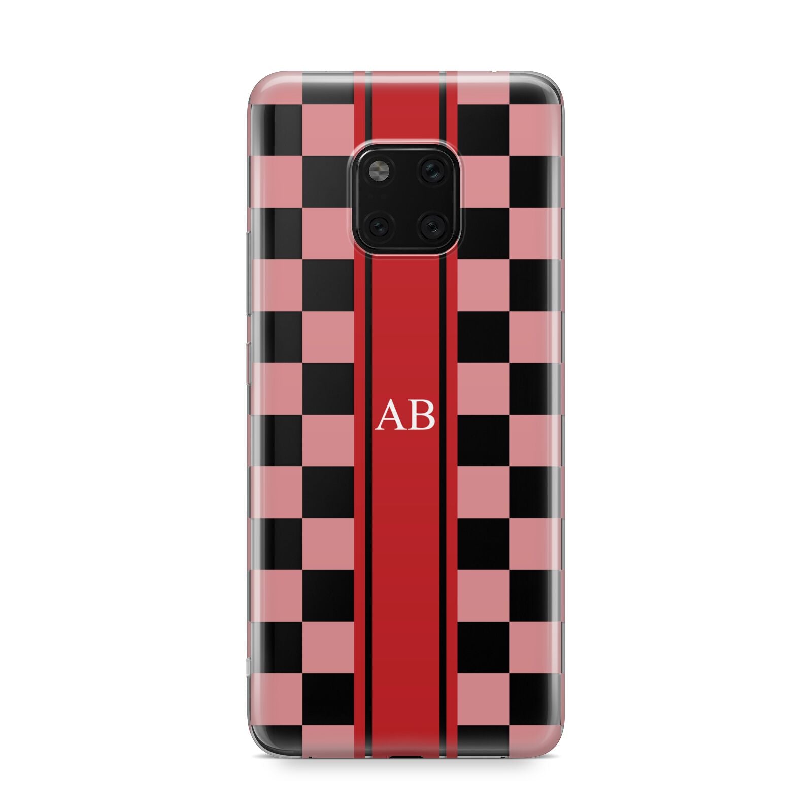 Personalised Checkered Huawei Mate 20 Pro Phone Case