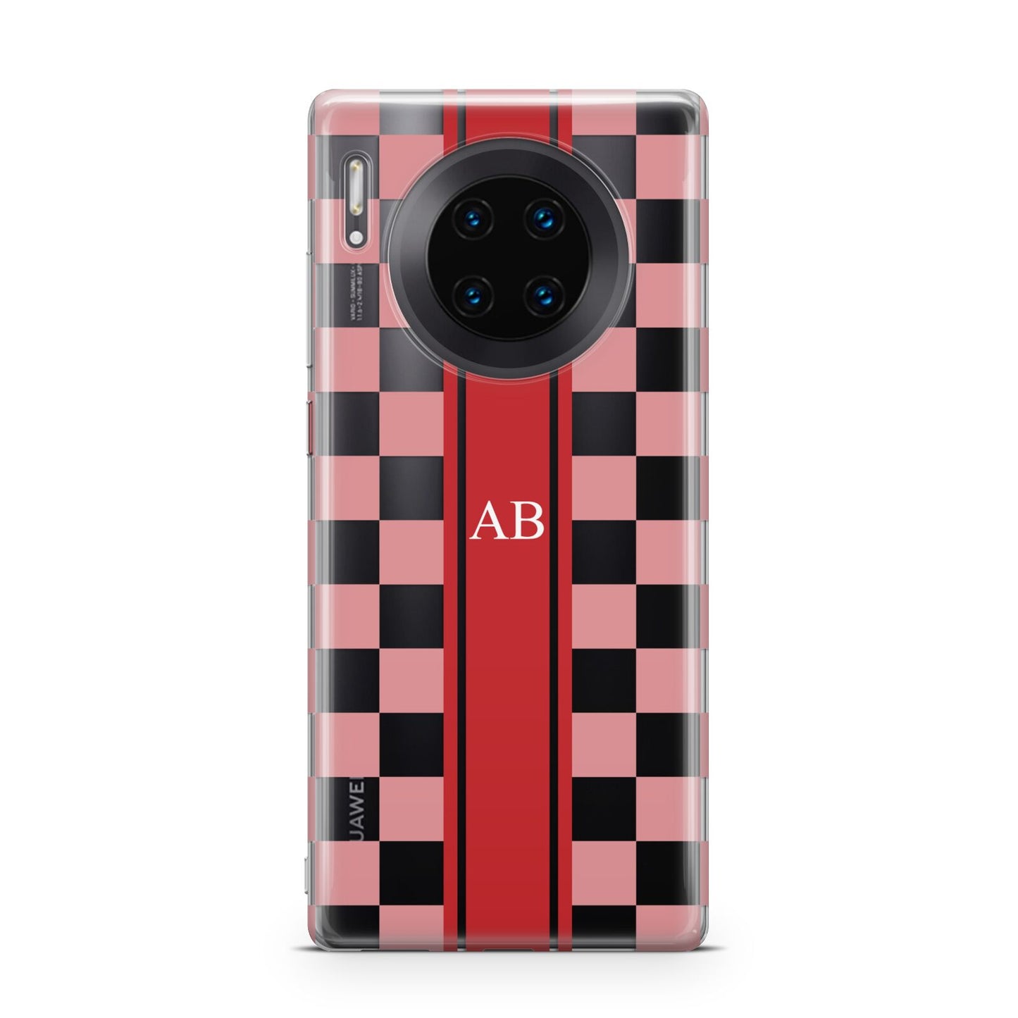 Personalised Checkered Huawei Mate 30 Pro Phone Case