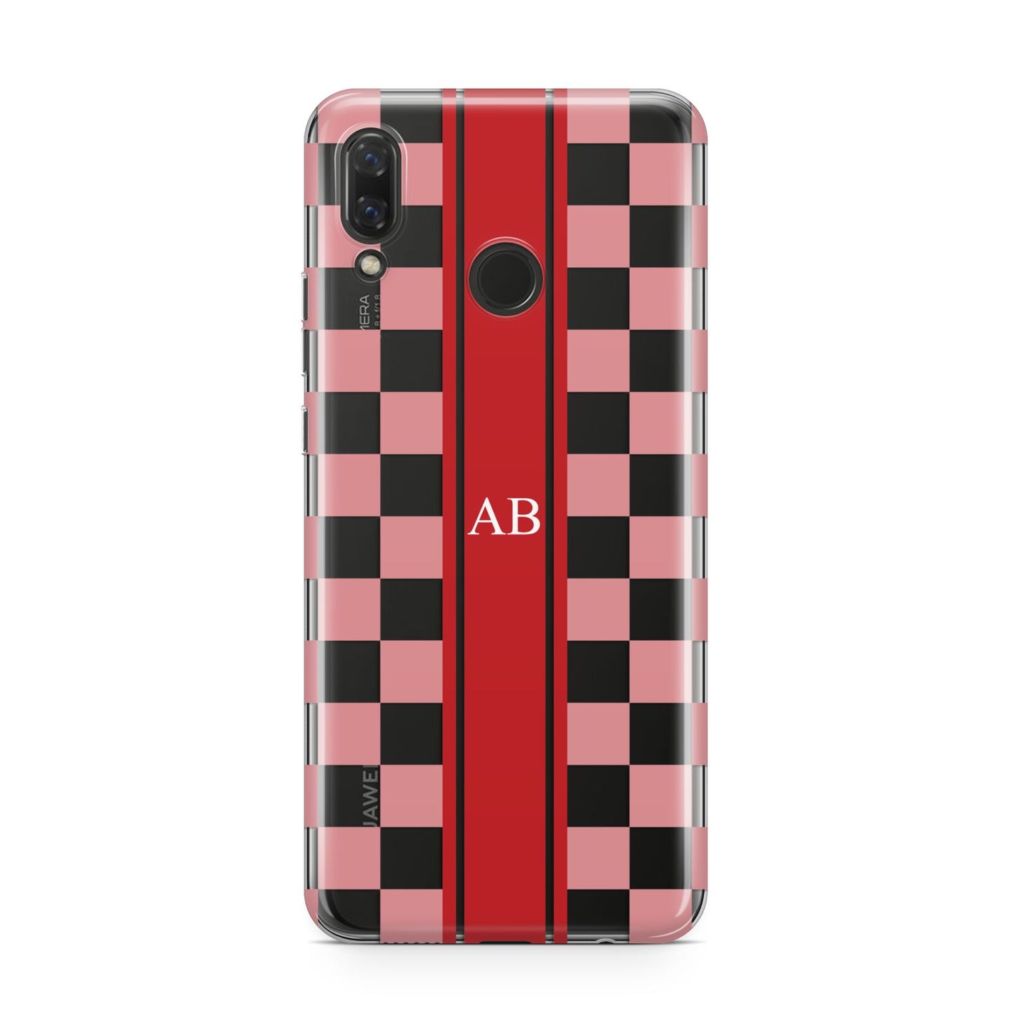 Personalised Checkered Huawei Nova 3 Phone Case