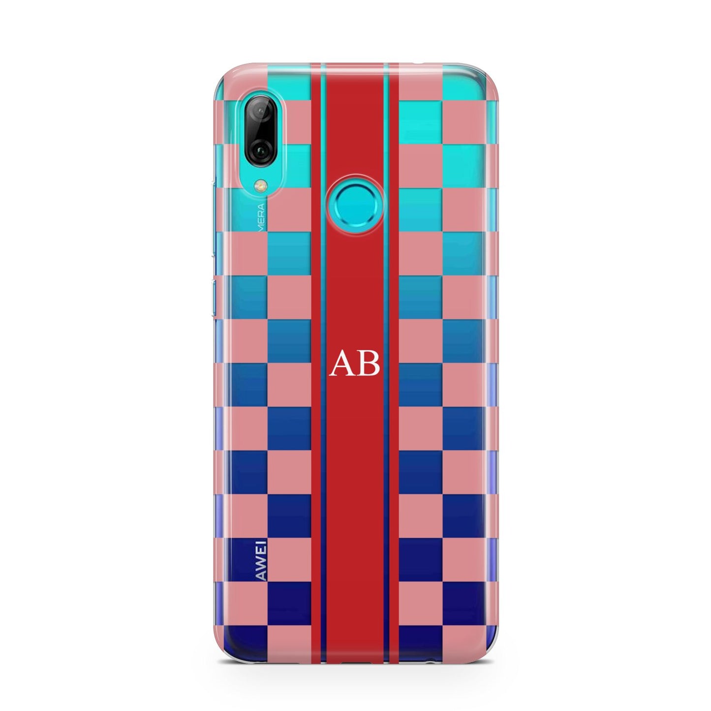 Personalised Checkered Huawei P Smart 2019 Case