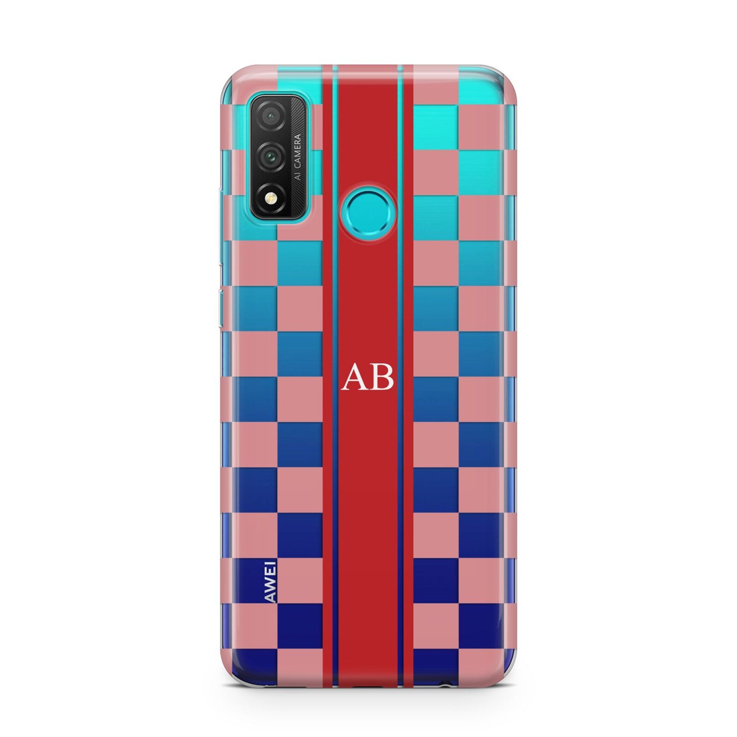 Personalised Checkered Huawei P Smart 2020