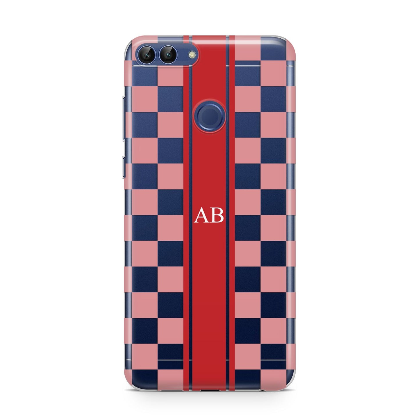 Personalised Checkered Huawei P Smart Case