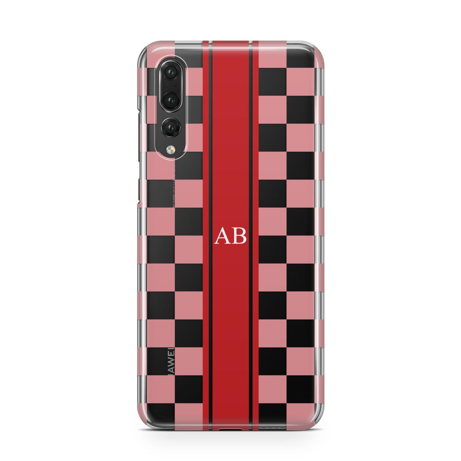 Personalised Checkered Huawei P20 Pro Phone Case