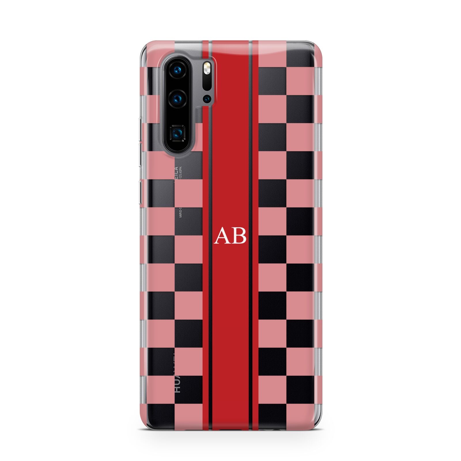 Personalised Checkered Huawei P30 Pro Phone Case