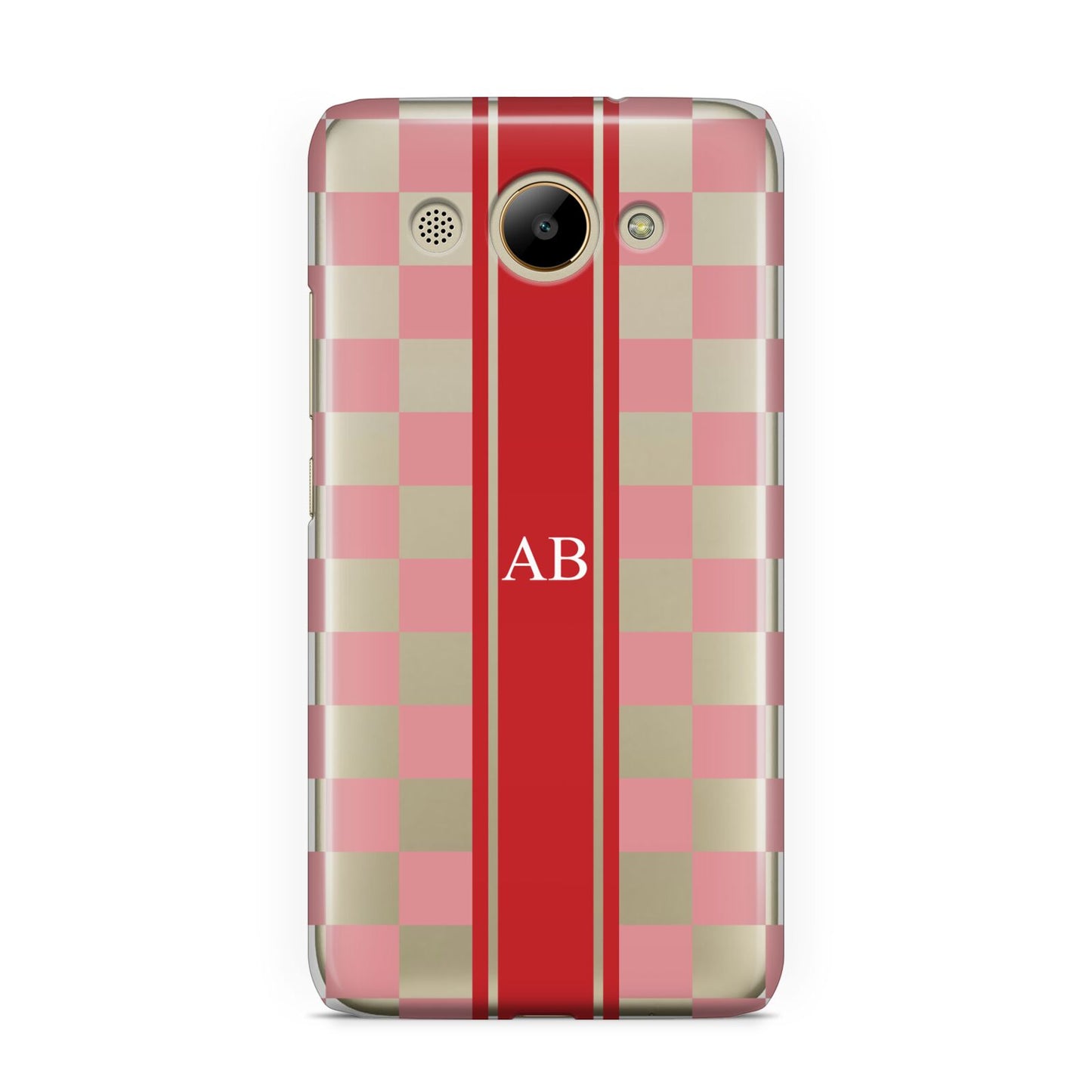 Personalised Checkered Huawei Y3 2017