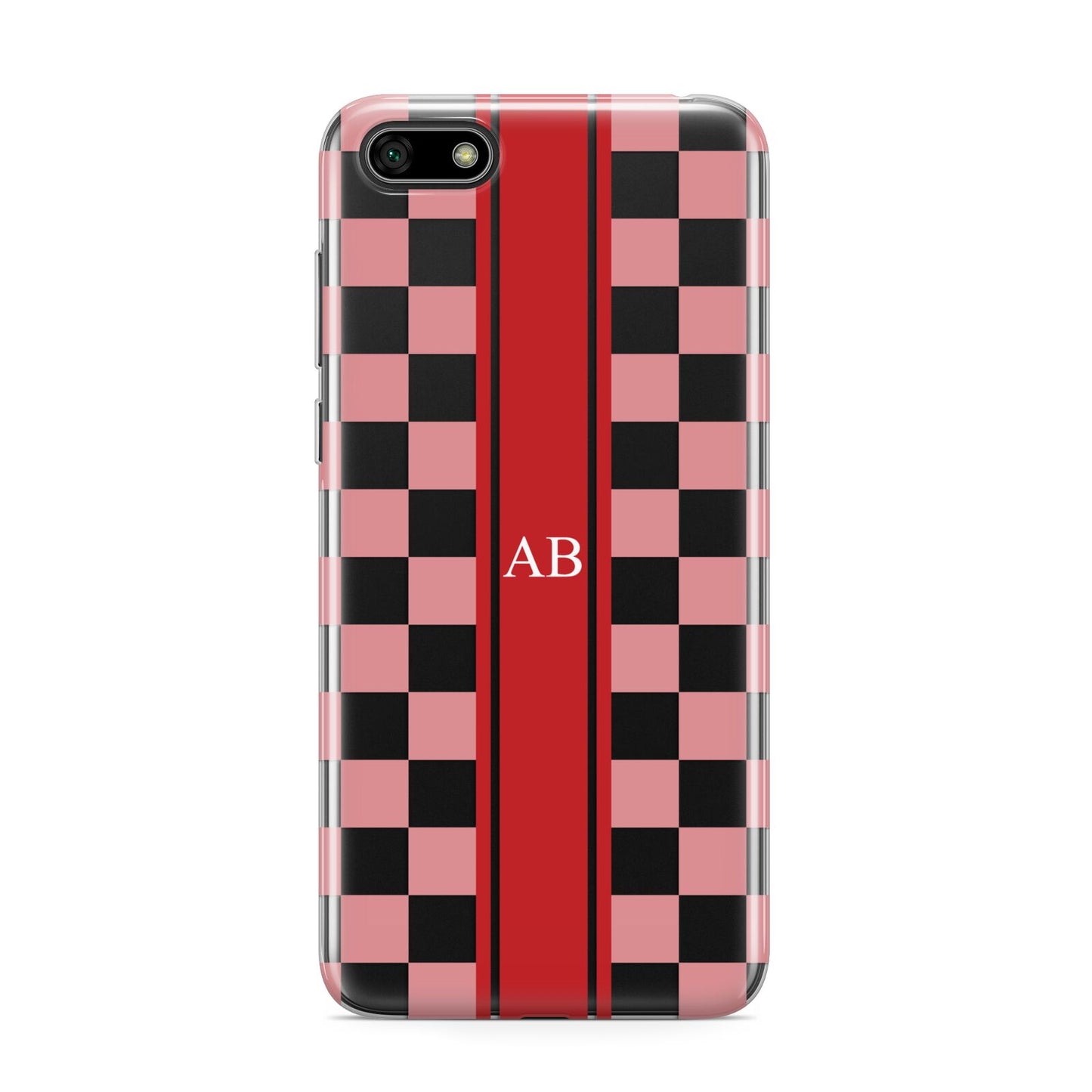 Personalised Checkered Huawei Y5 Prime 2018 Phone Case