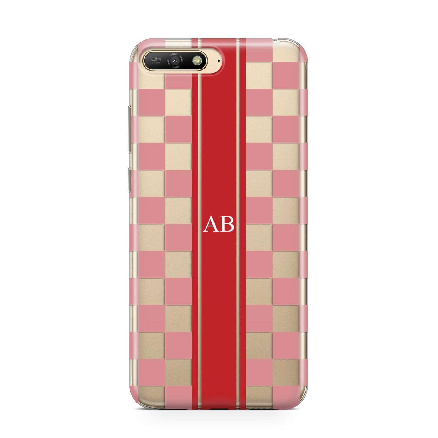 Personalised Checkered Huawei Y6 2018