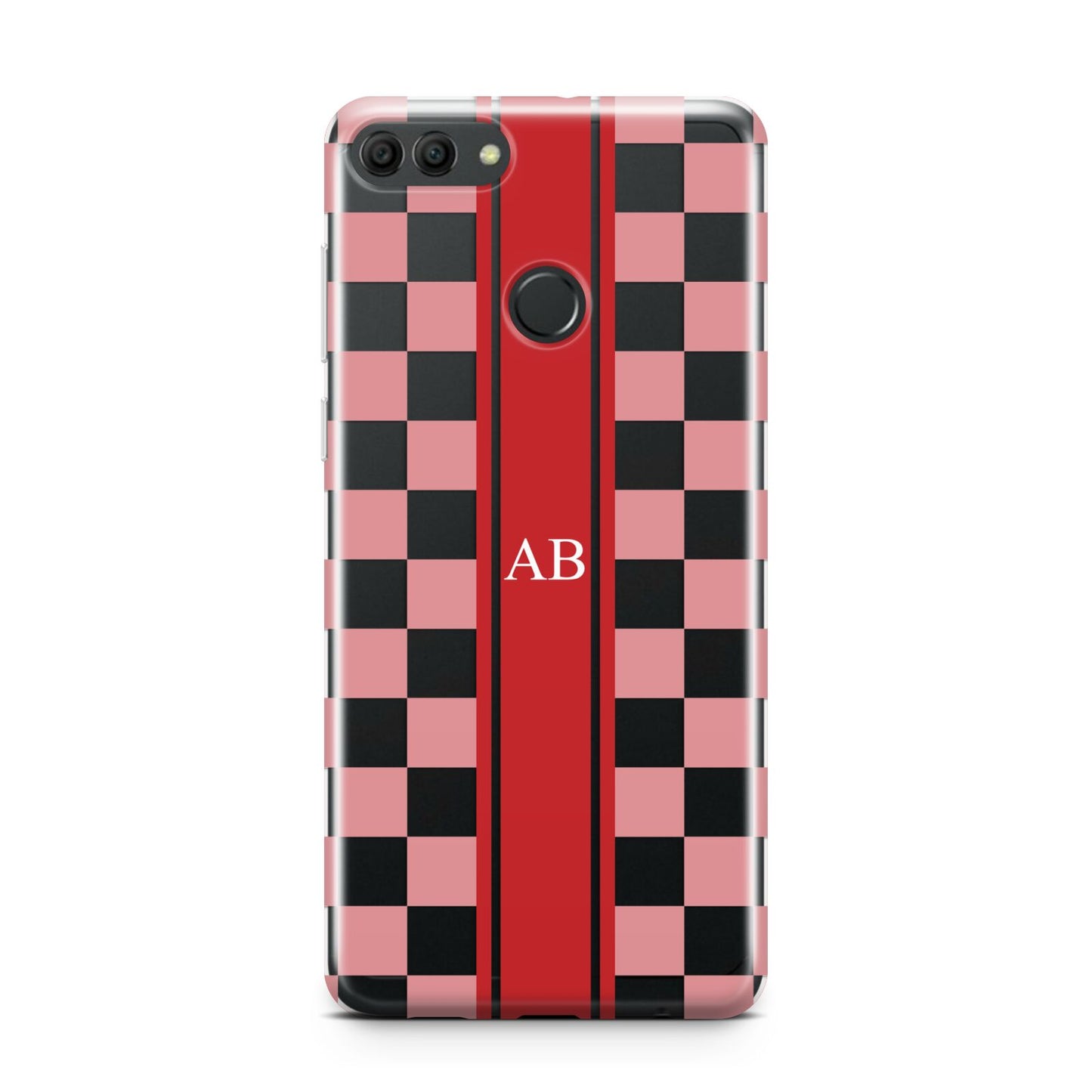 Personalised Checkered Huawei Y9 2018