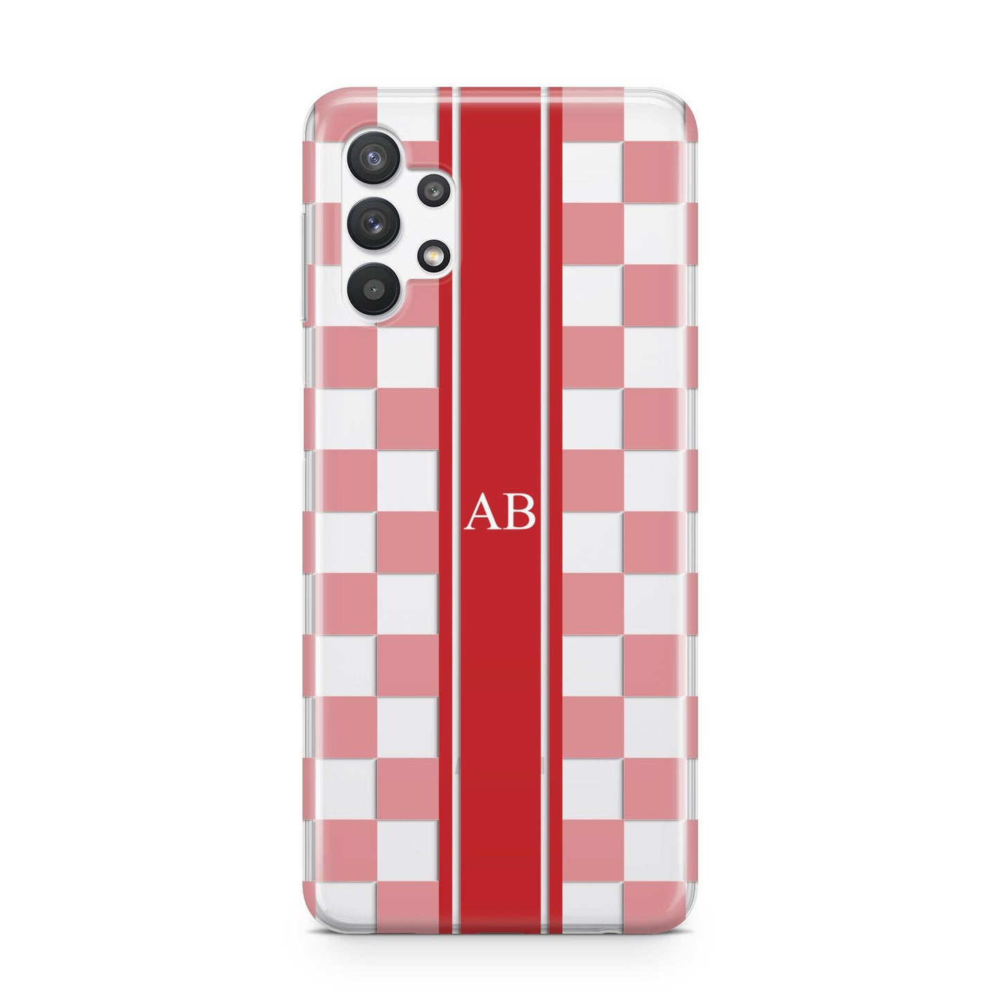 Personalised Checkered Samsung A32 5G Case