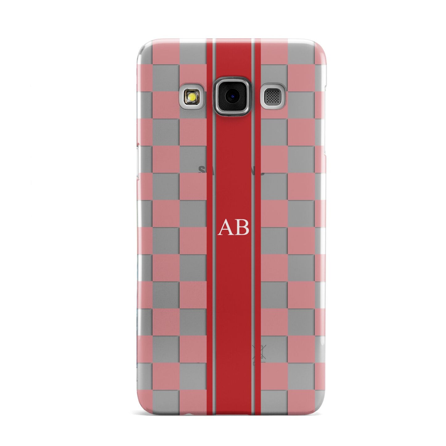 Personalised Checkered Samsung Galaxy A3 Case