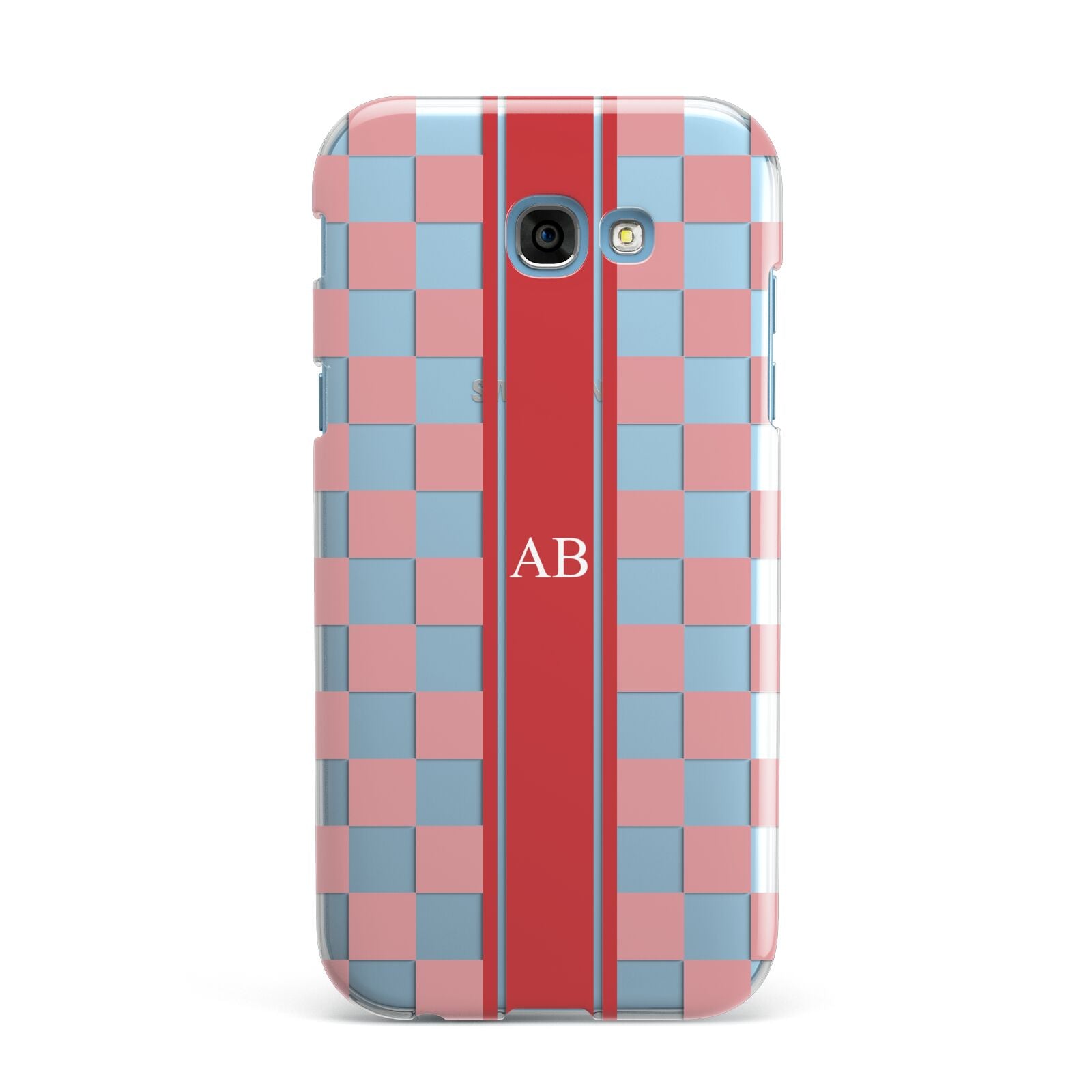 Personalised Checkered Samsung Galaxy A7 2017 Case