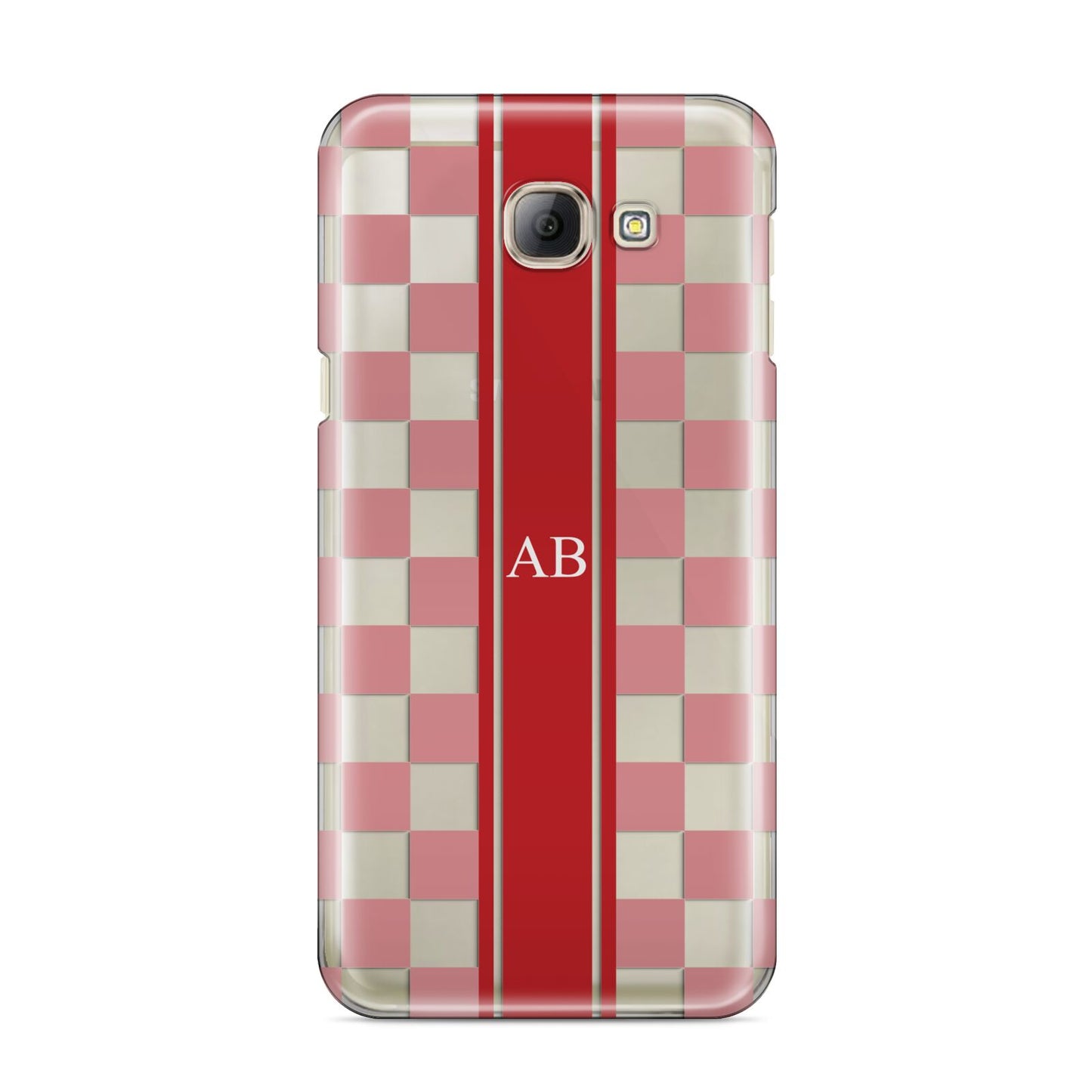 Personalised Checkered Samsung Galaxy A8 2016 Case