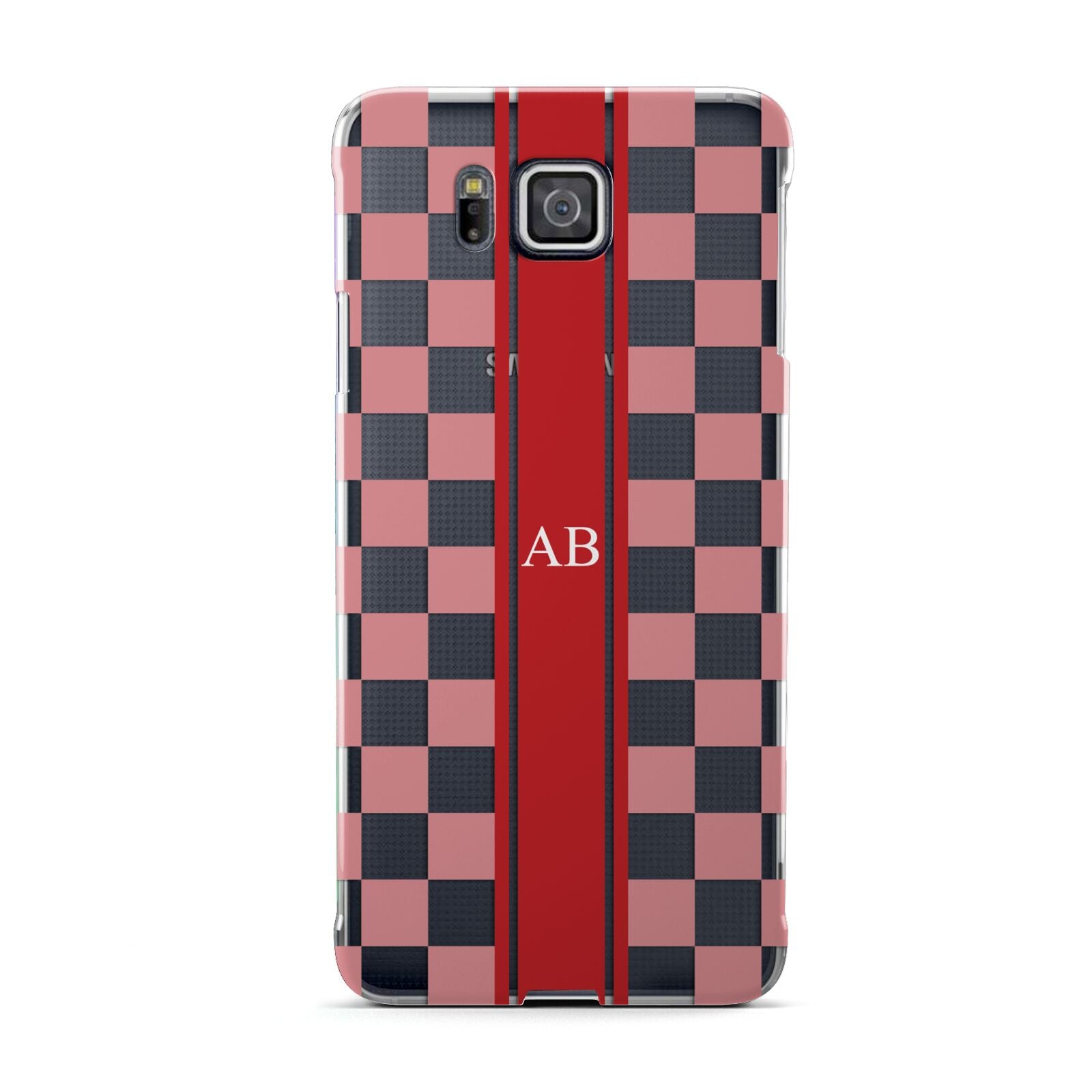 Personalised Checkered Samsung Galaxy Alpha Case