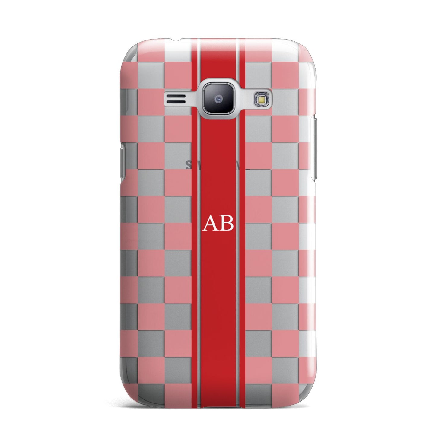 Personalised Checkered Samsung Galaxy J1 2015 Case