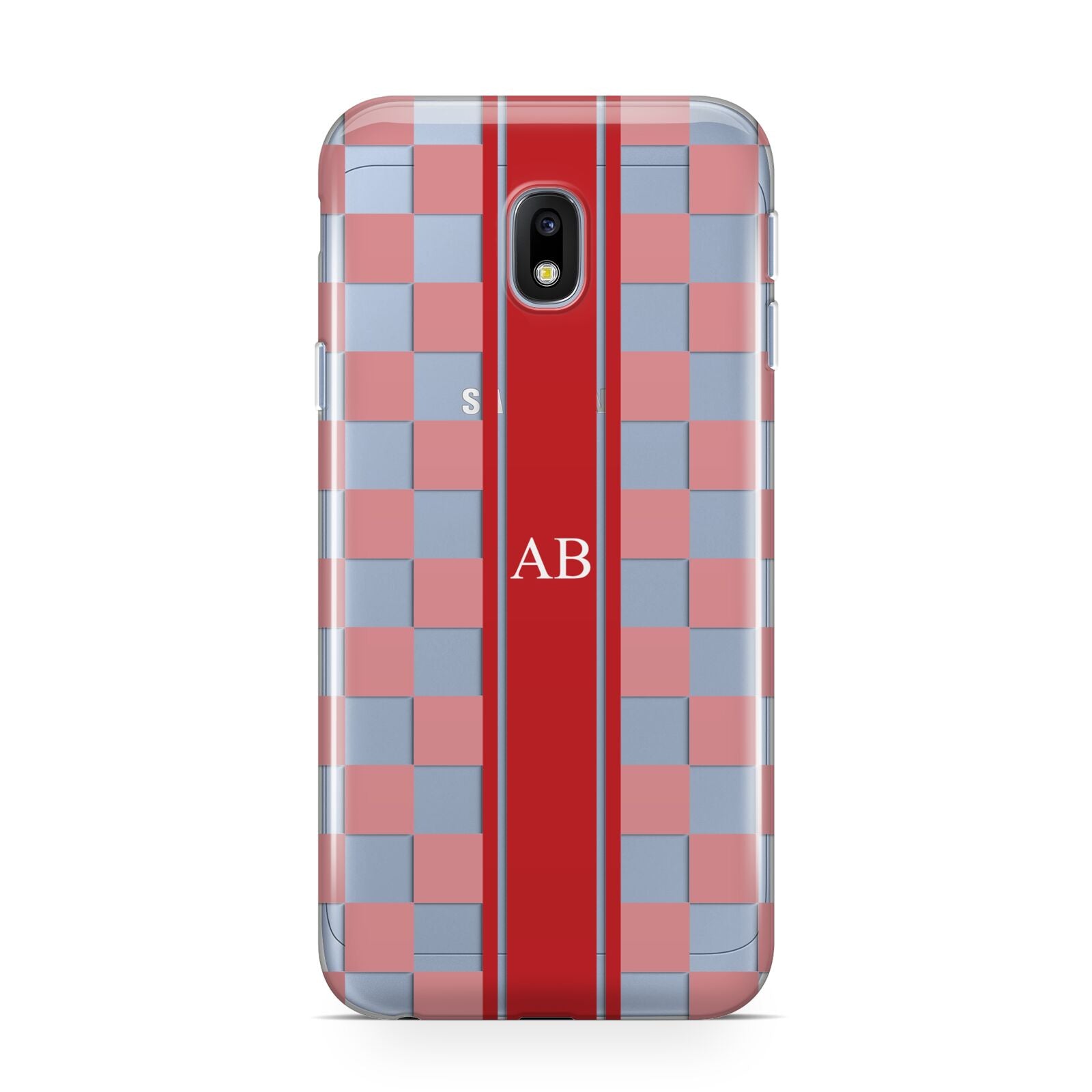 Personalised Checkered Samsung Galaxy J3 2017 Case