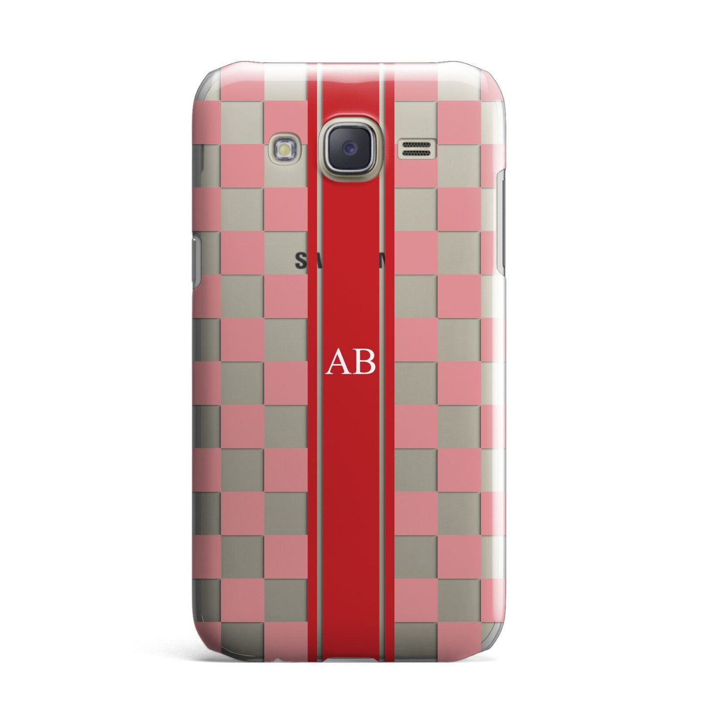 Personalised Checkered Samsung Galaxy J7 Case