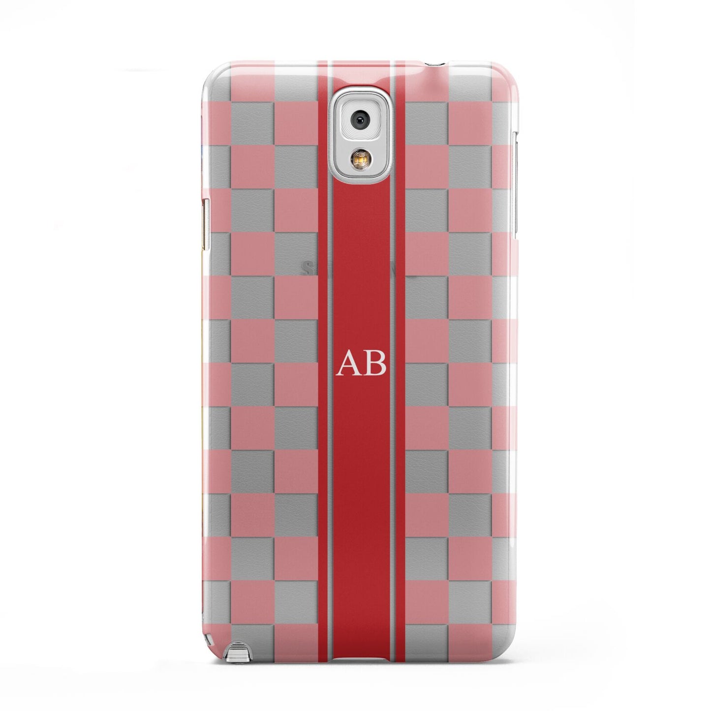 Personalised Checkered Samsung Galaxy Note 3 Case