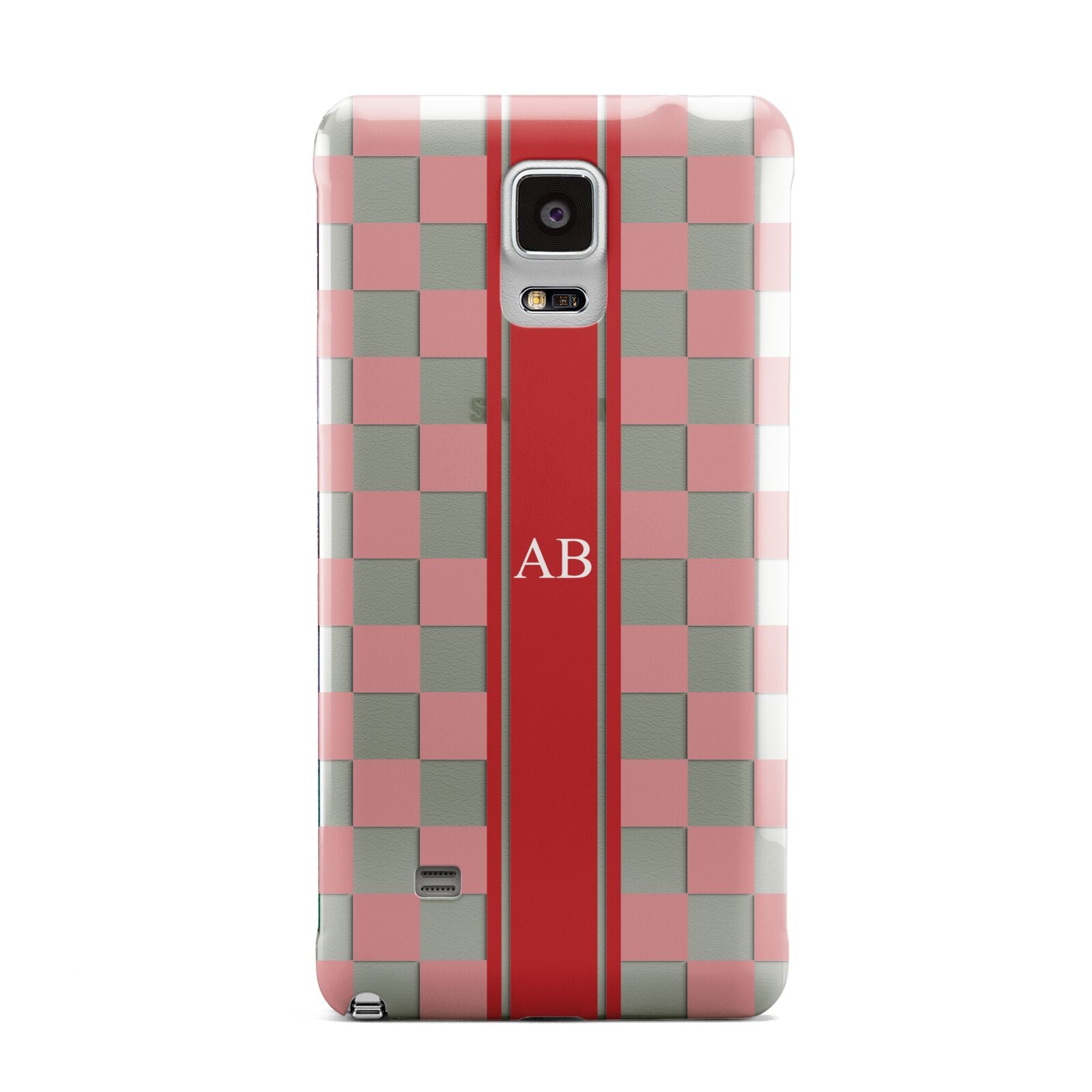 Personalised Checkered Samsung Galaxy Note 4 Case