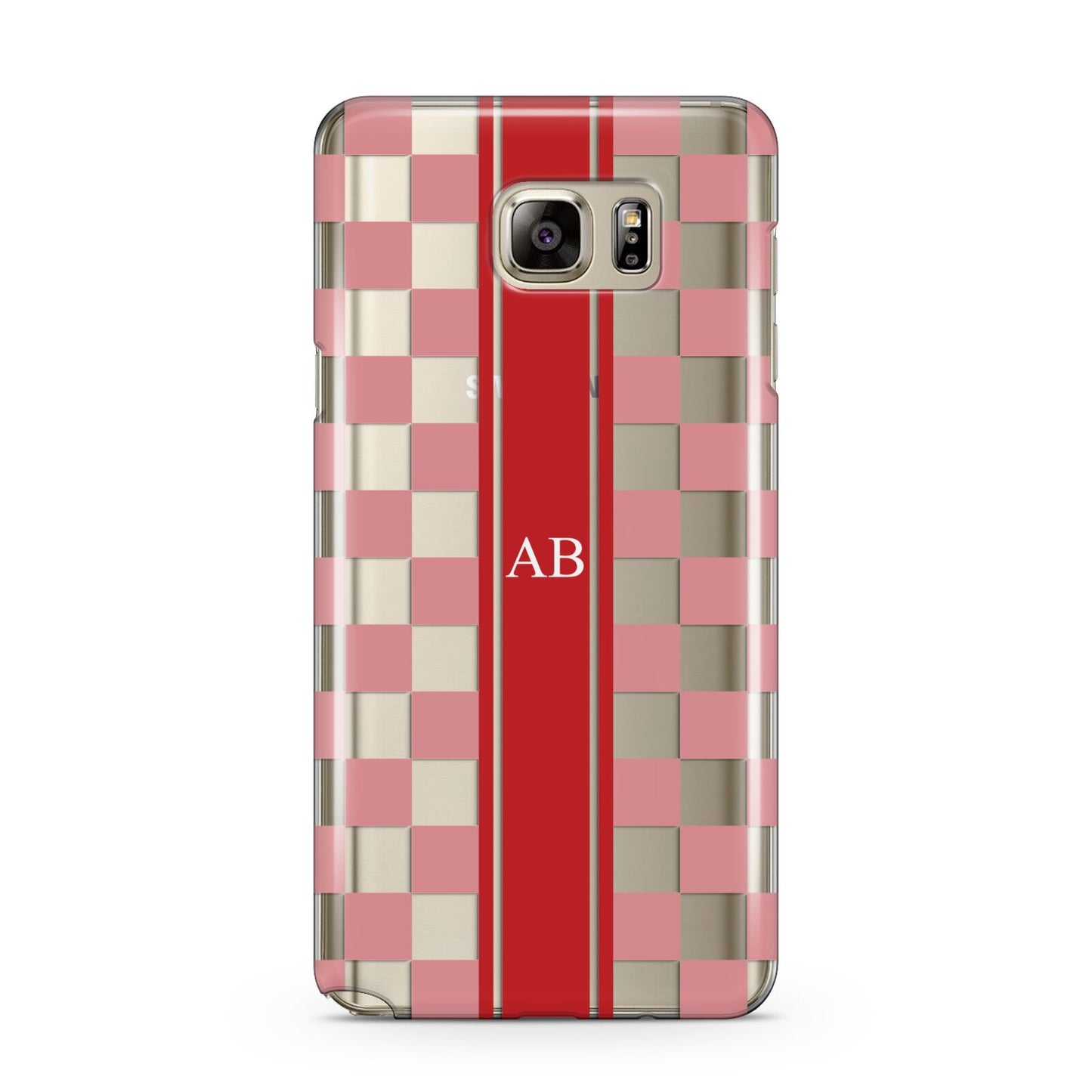 Personalised Checkered Samsung Galaxy Note 5 Case